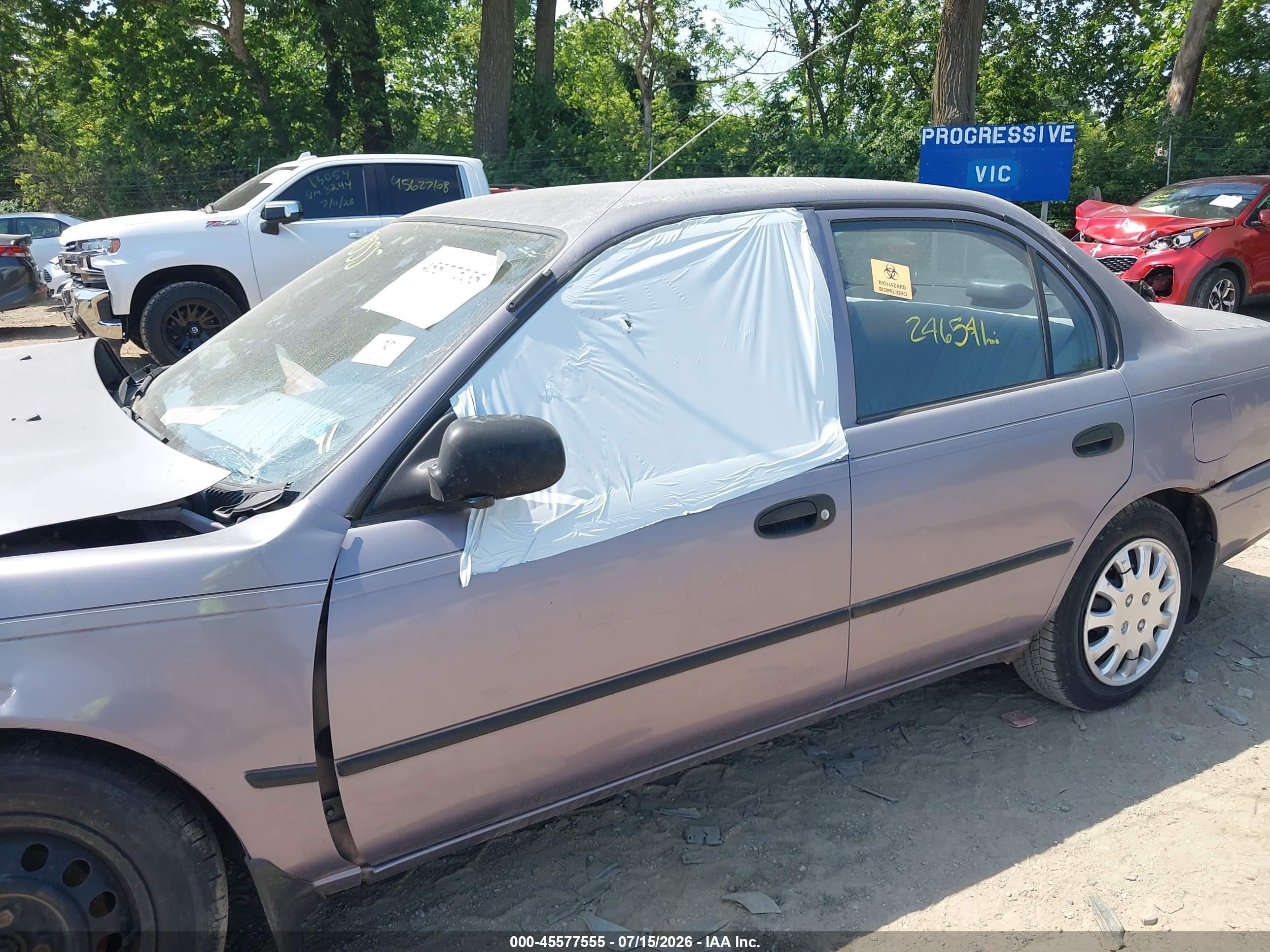 1997 Toyota Corolla Ce Серый vin: 1NXBA02E3VZ532739