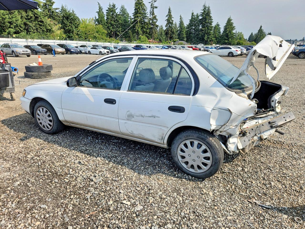 1997 Toyota Corolla Base White vin: 1NXBA02E3VZ534927