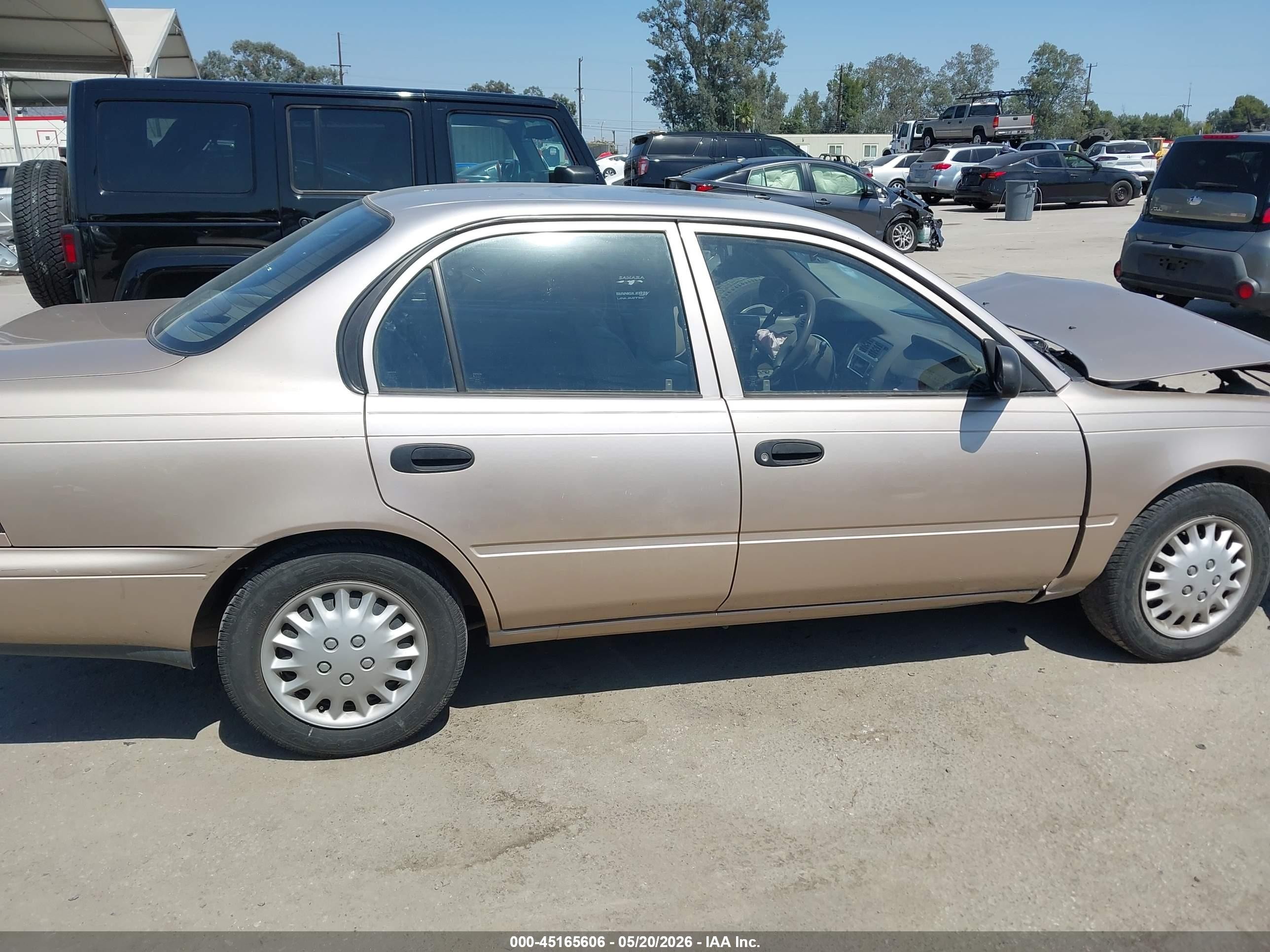1997 Toyota Corolla Ce Beige vin: 1NXBA02E4VZ650542