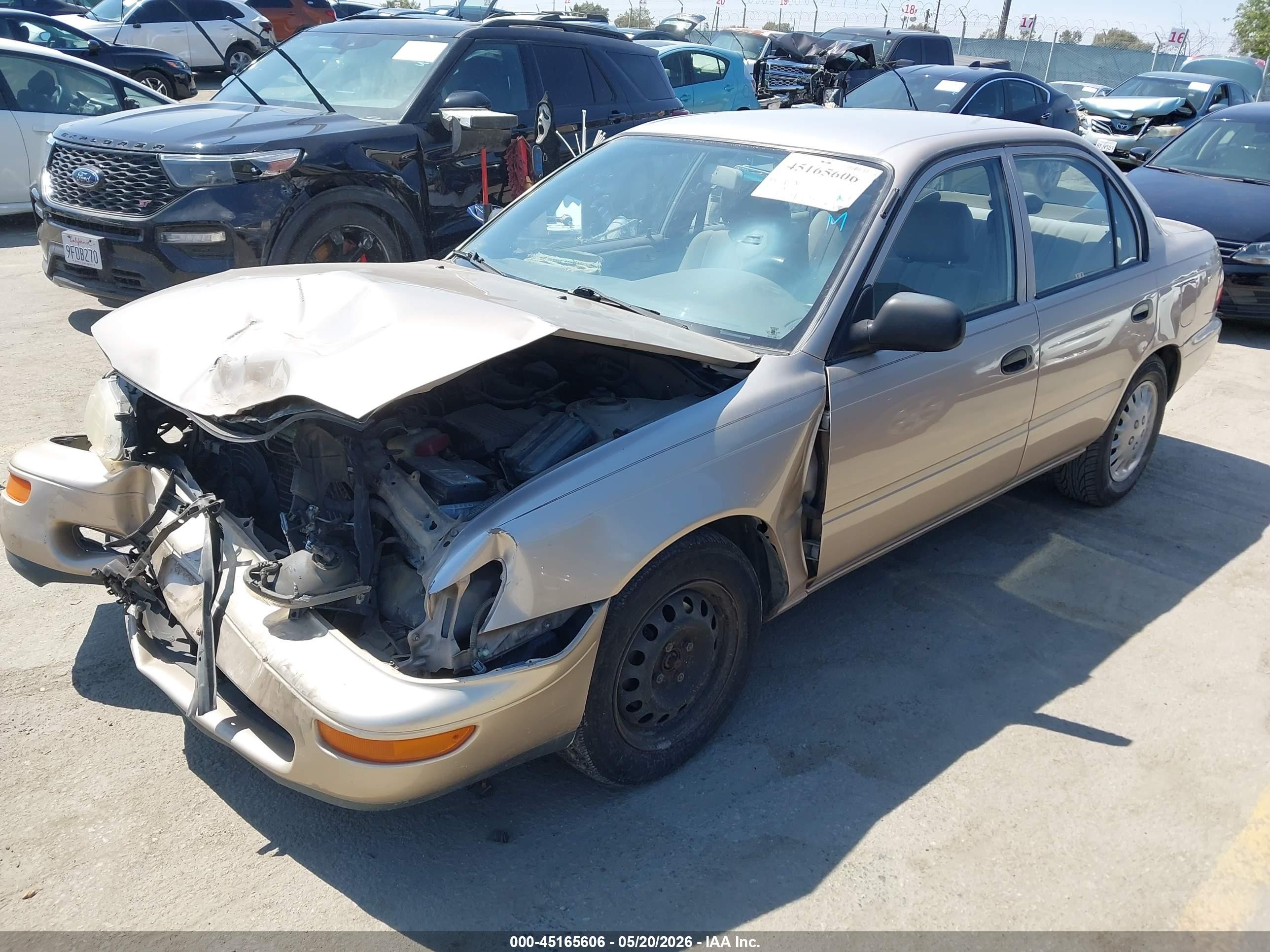 1997 Toyota Corolla Ce Beige vin: 1NXBA02E4VZ650542