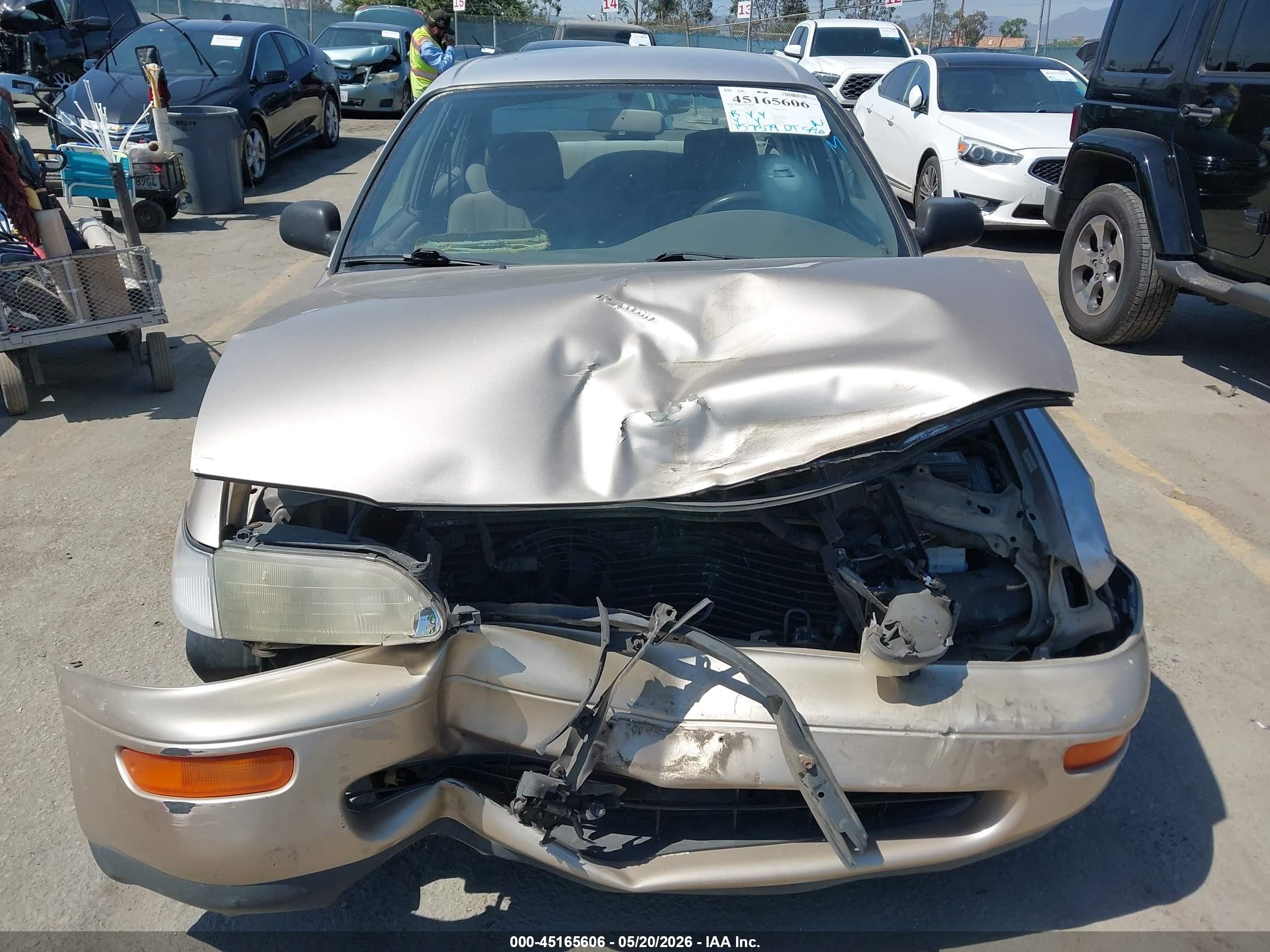 1997 Toyota Corolla Ce Beige vin: 1NXBA02E4VZ650542