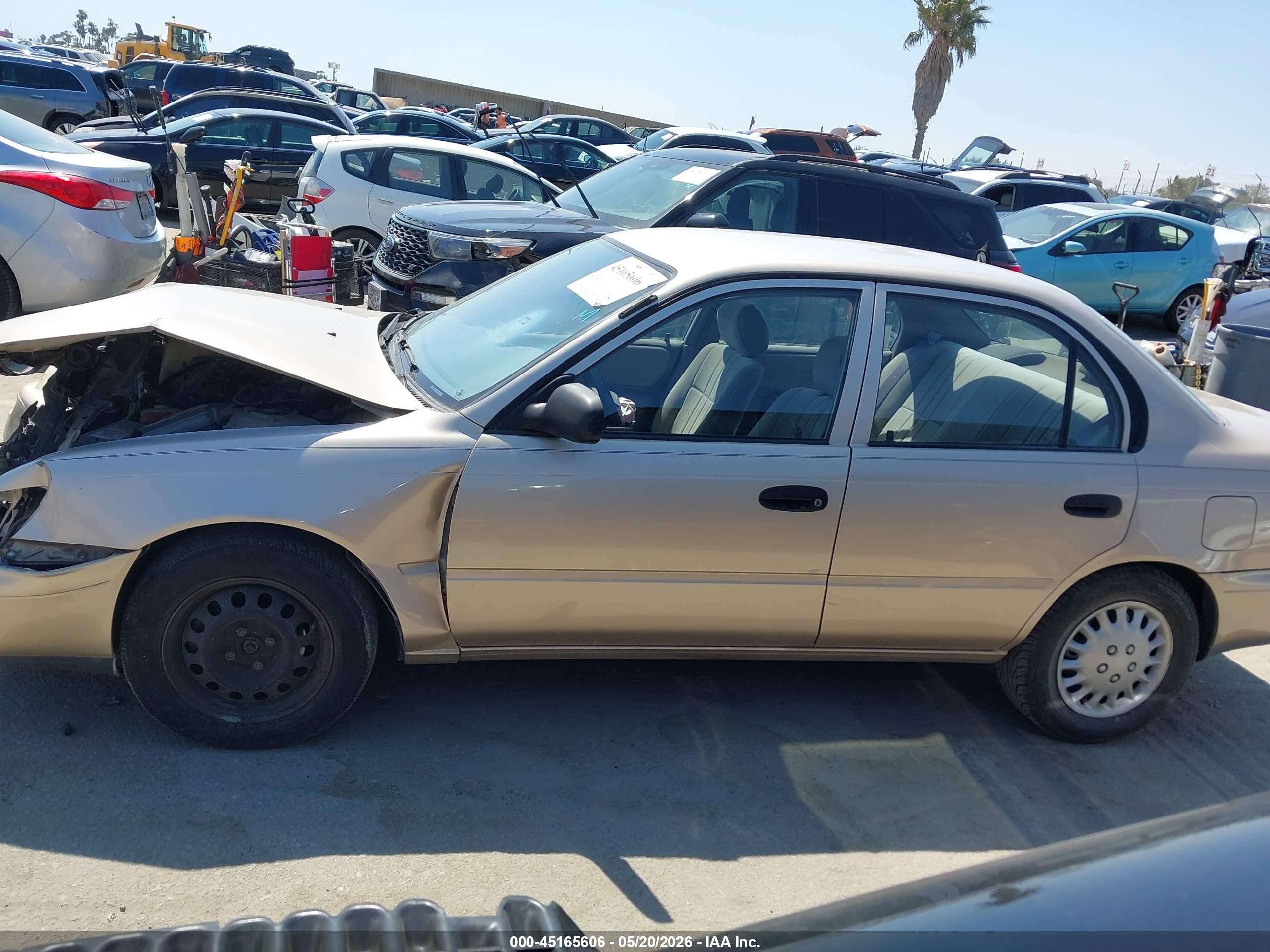 1997 Toyota Corolla Ce Beige vin: 1NXBA02E4VZ650542
