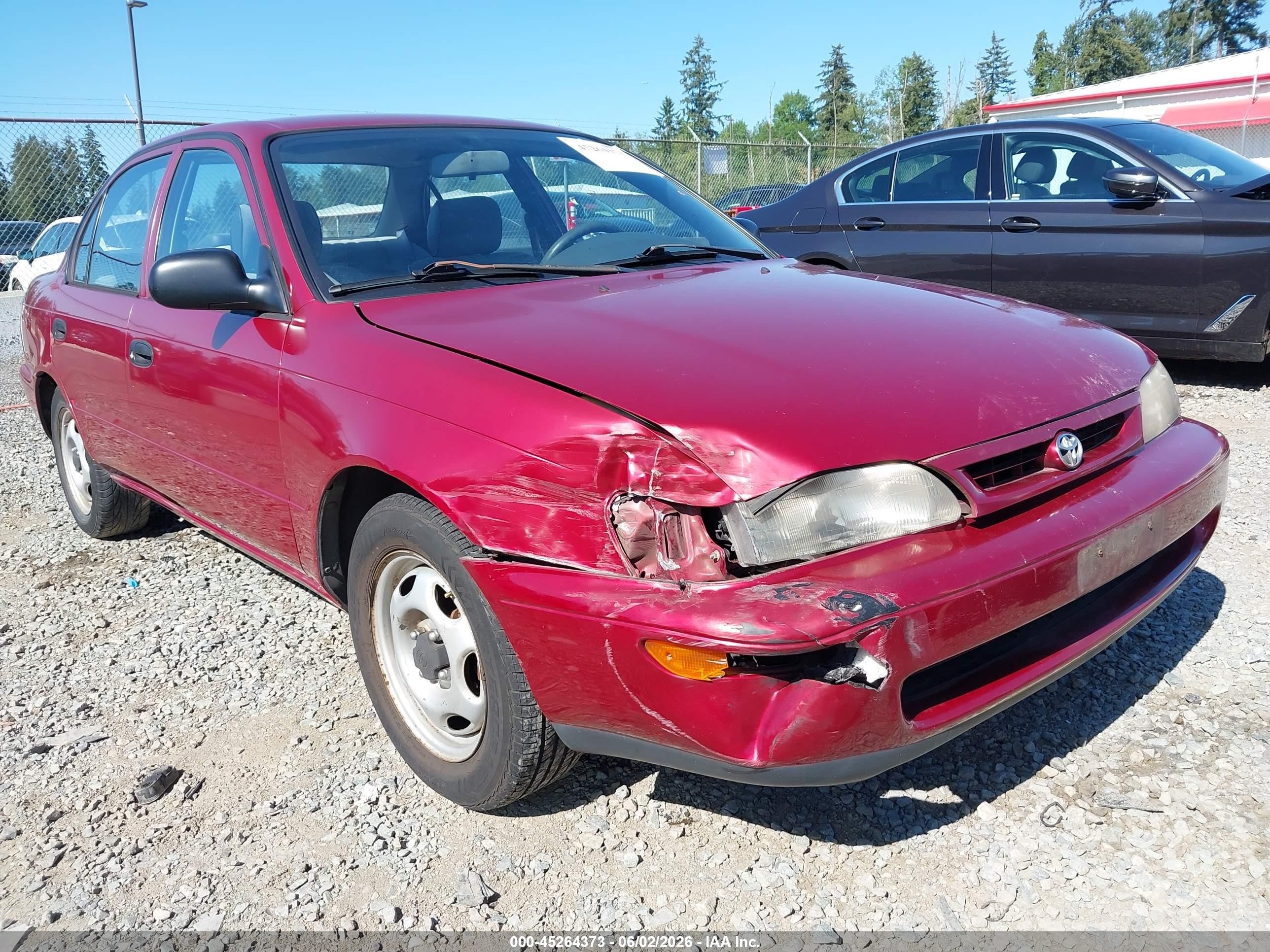 1997 Toyota Corolla Std Красный vin: 1NXBA02E5VZ625097