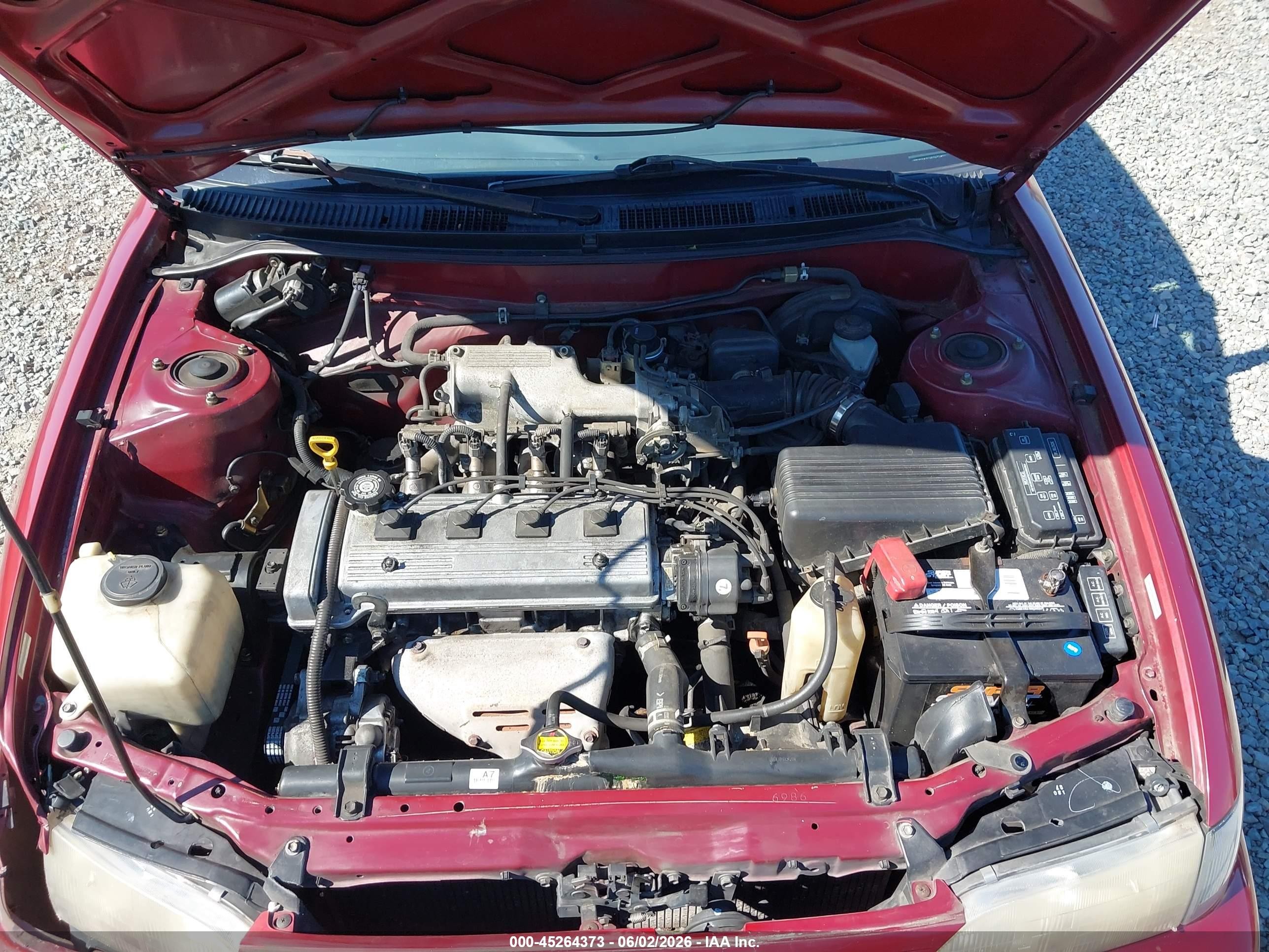 1997 Toyota Corolla Std Красный vin: 1NXBA02E5VZ625097