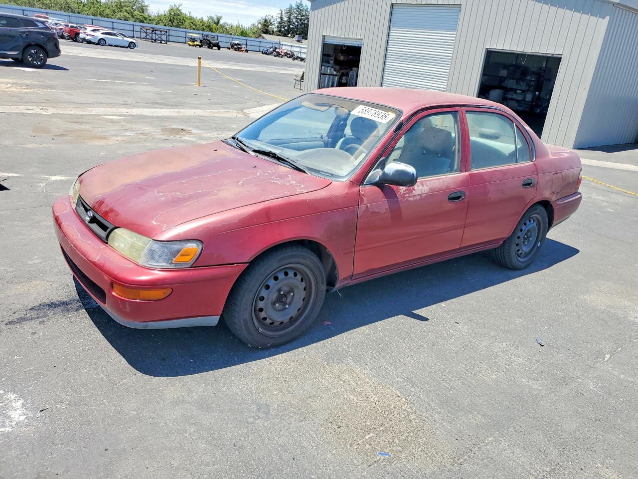 1997 Toyota Corolla Base Red vin: 1NXBA02E6VZ586858