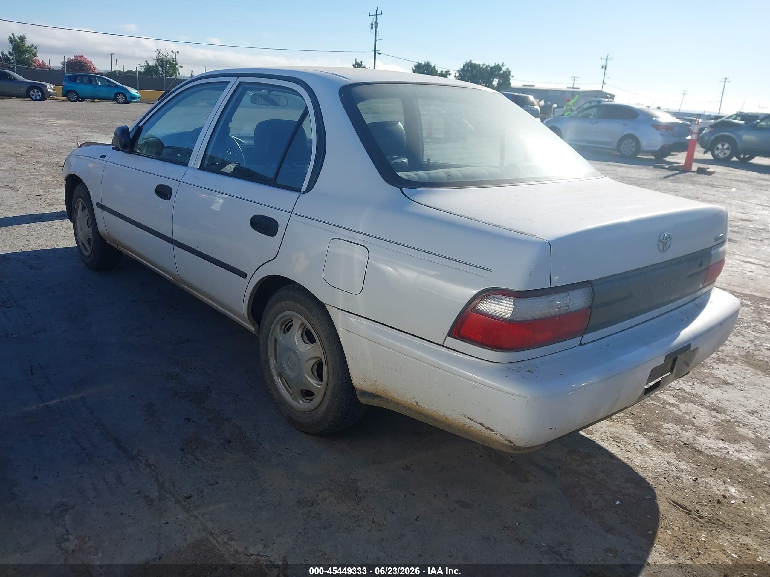 1996 Toyota Corolla   Белый vin: 1NXBA02E7TZ454060