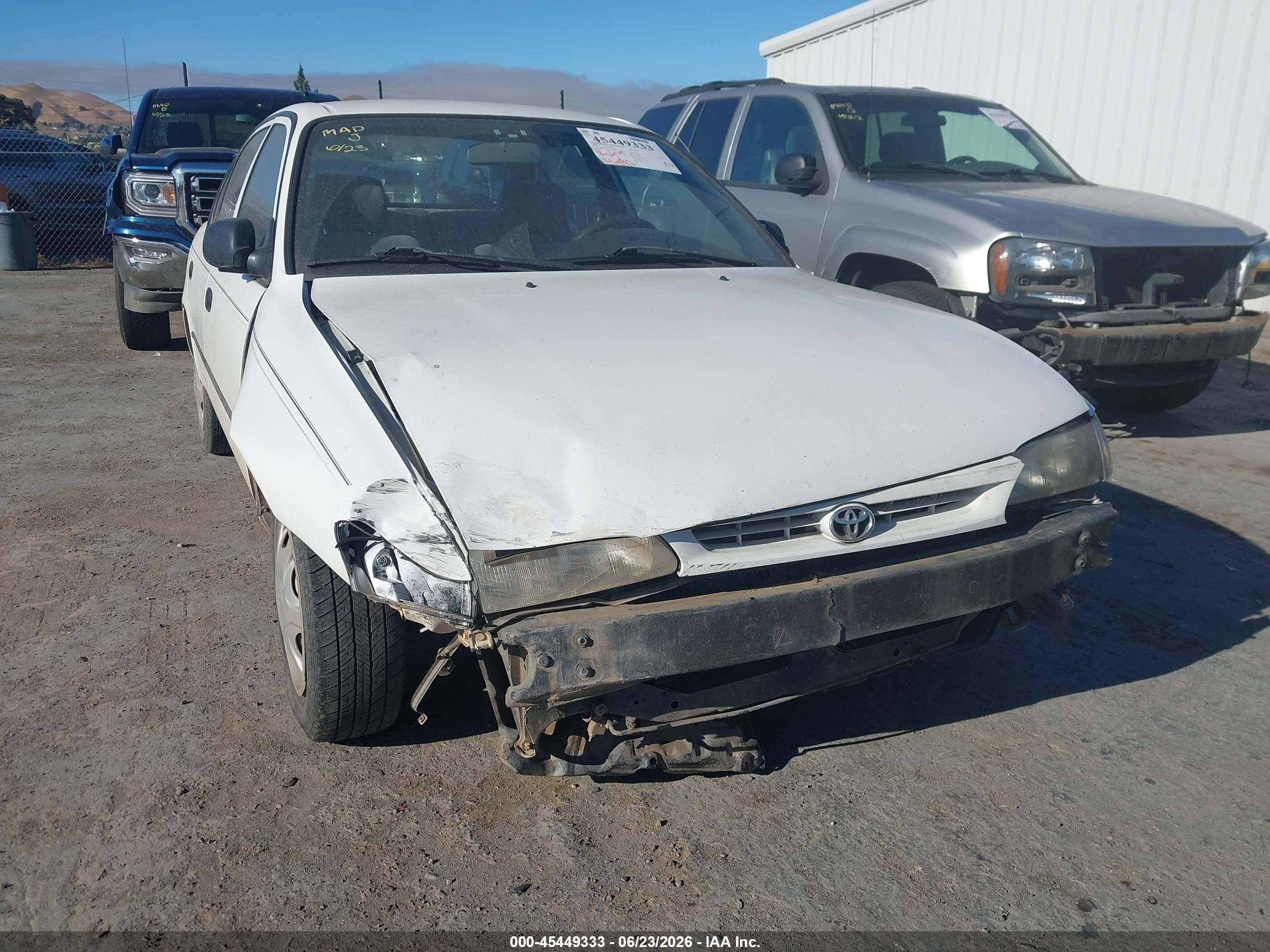 1996 Toyota Corolla   Белый vin: 1NXBA02E7TZ454060