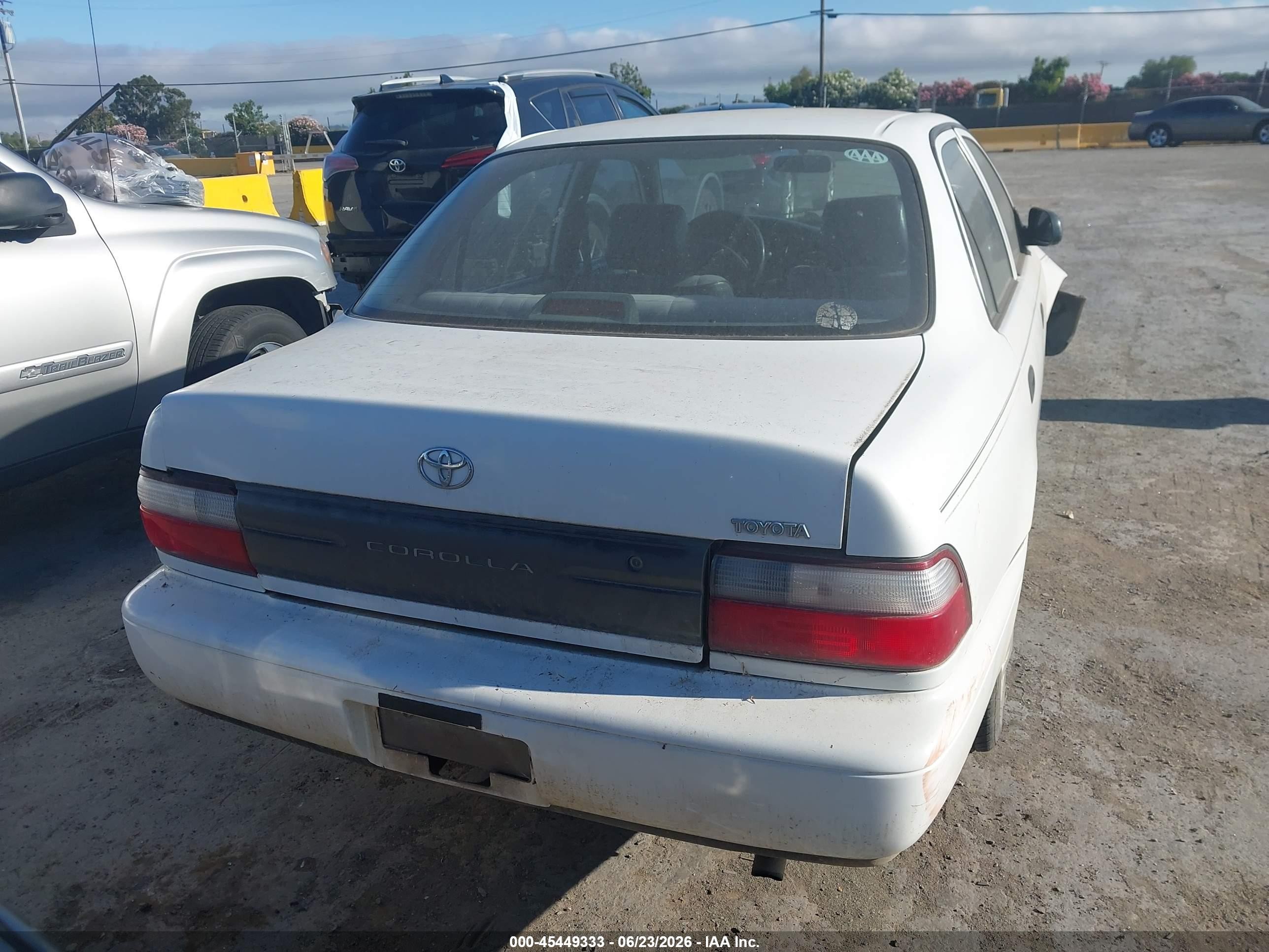 1996 Toyota Corolla   Белый vin: 1NXBA02E7TZ454060