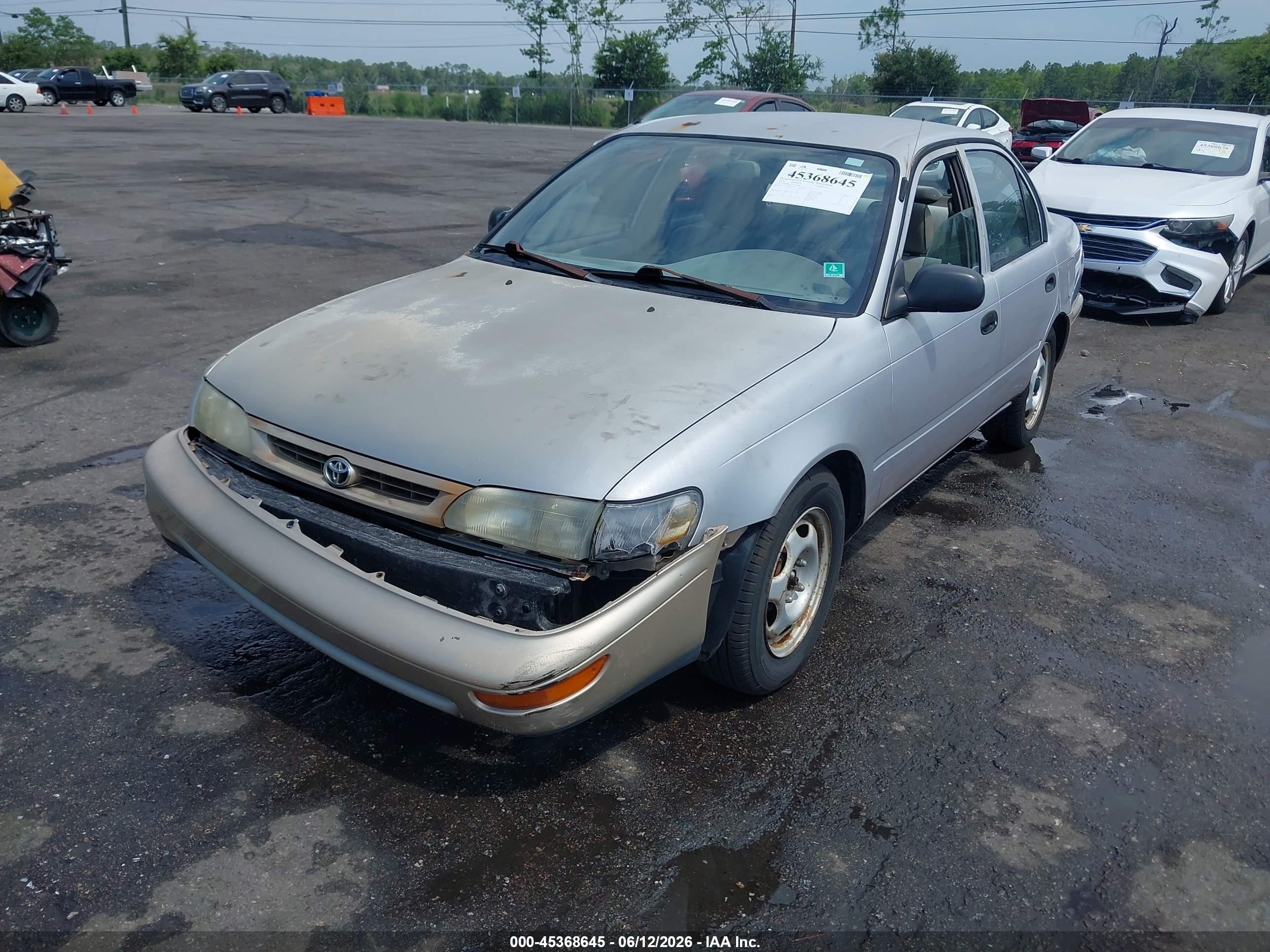 1997 Toyota Corolla Ce Silver vin: 1NXBA02E7VZ547485