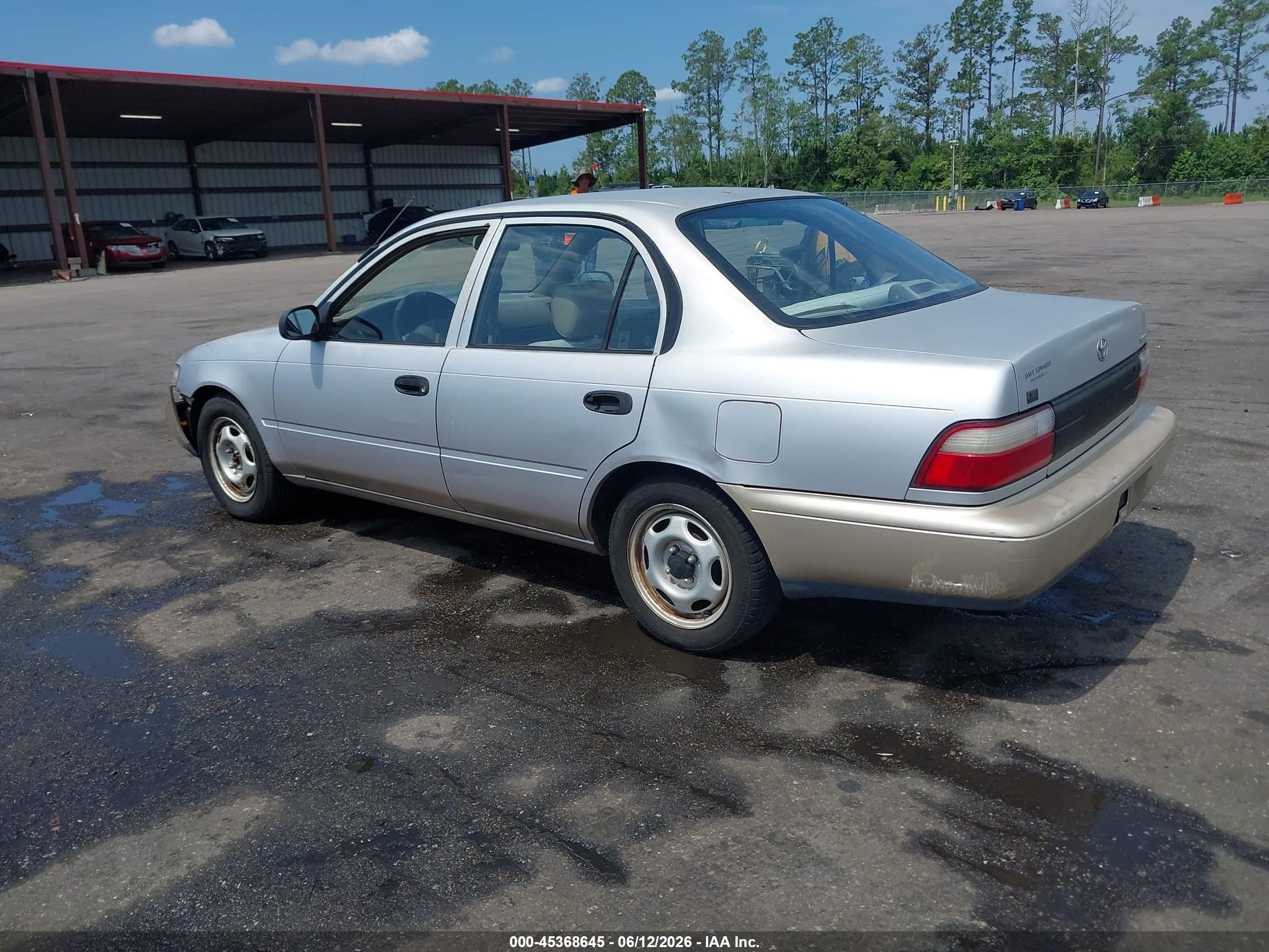 1997 Toyota Corolla Ce Silver vin: 1NXBA02E7VZ547485