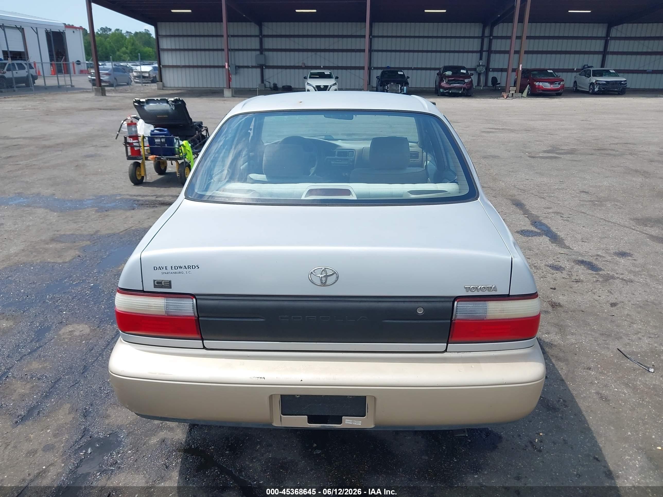 1997 Toyota Corolla Ce Silver vin: 1NXBA02E7VZ547485