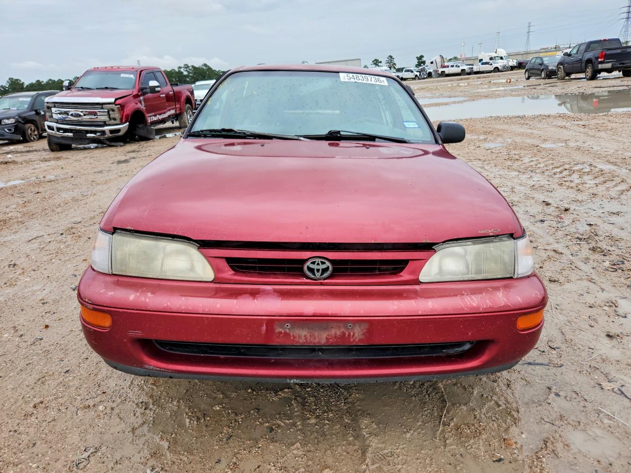 1997 Toyota Corolla Base Red vin: 1NXBA02E8VZ645991