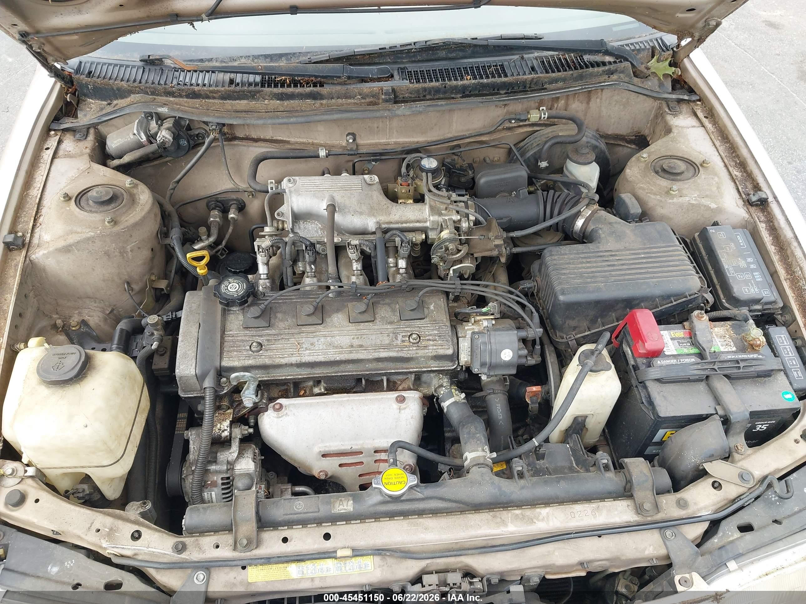 1996 Toyota Corolla   Beige vin: 1NXBA02E9TZ365722