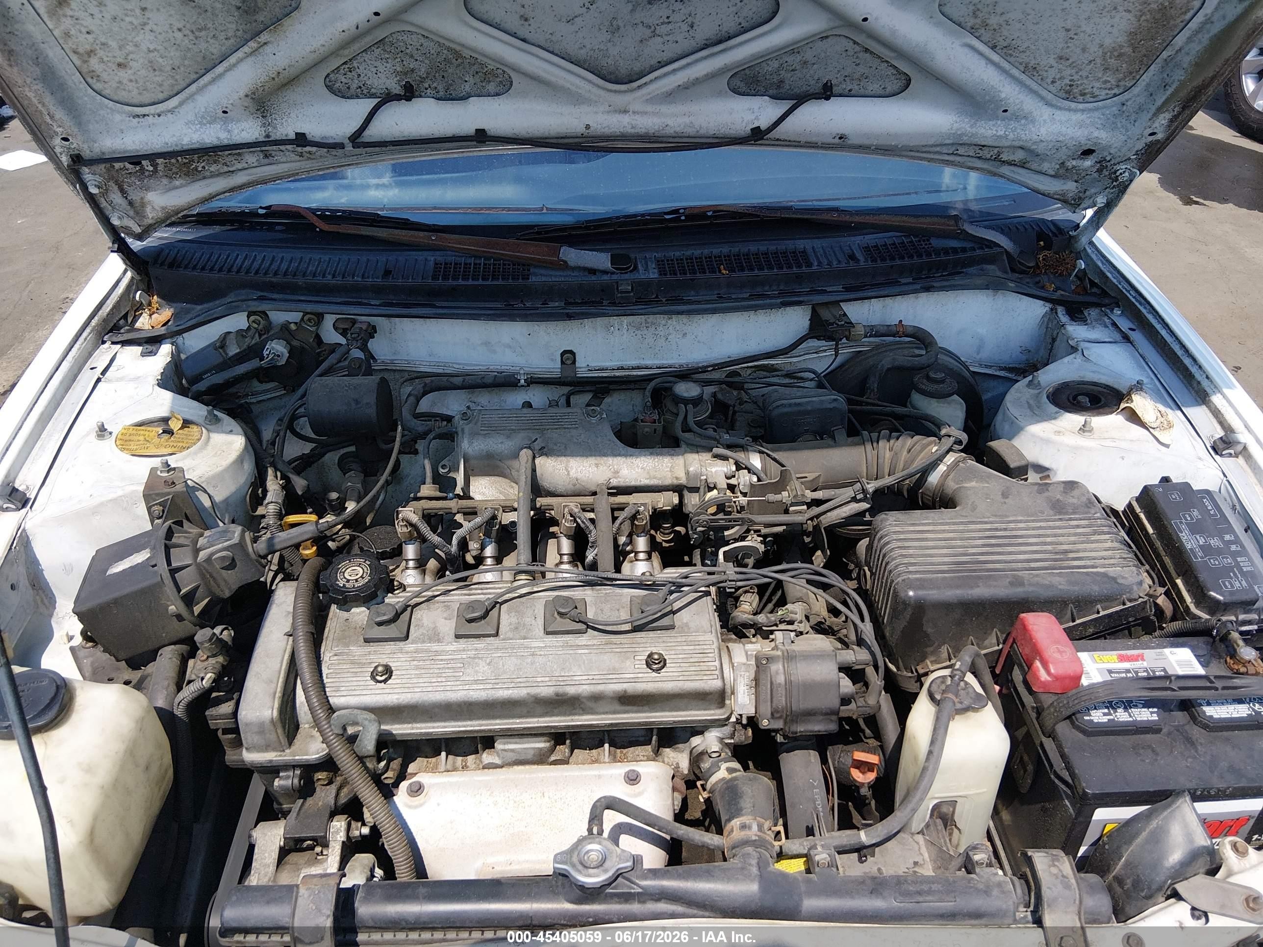 1997 Toyota Corolla Ce White vin: 1NXBA02E9VZ661617