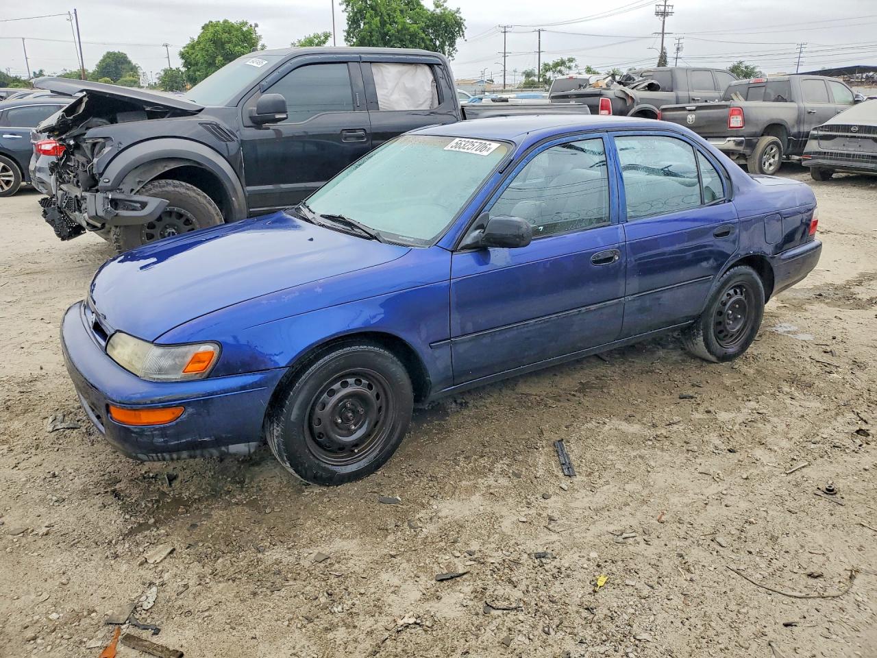 1997 Toyota Corolla Base Синий vin: 1NXBA02EXVZ558772