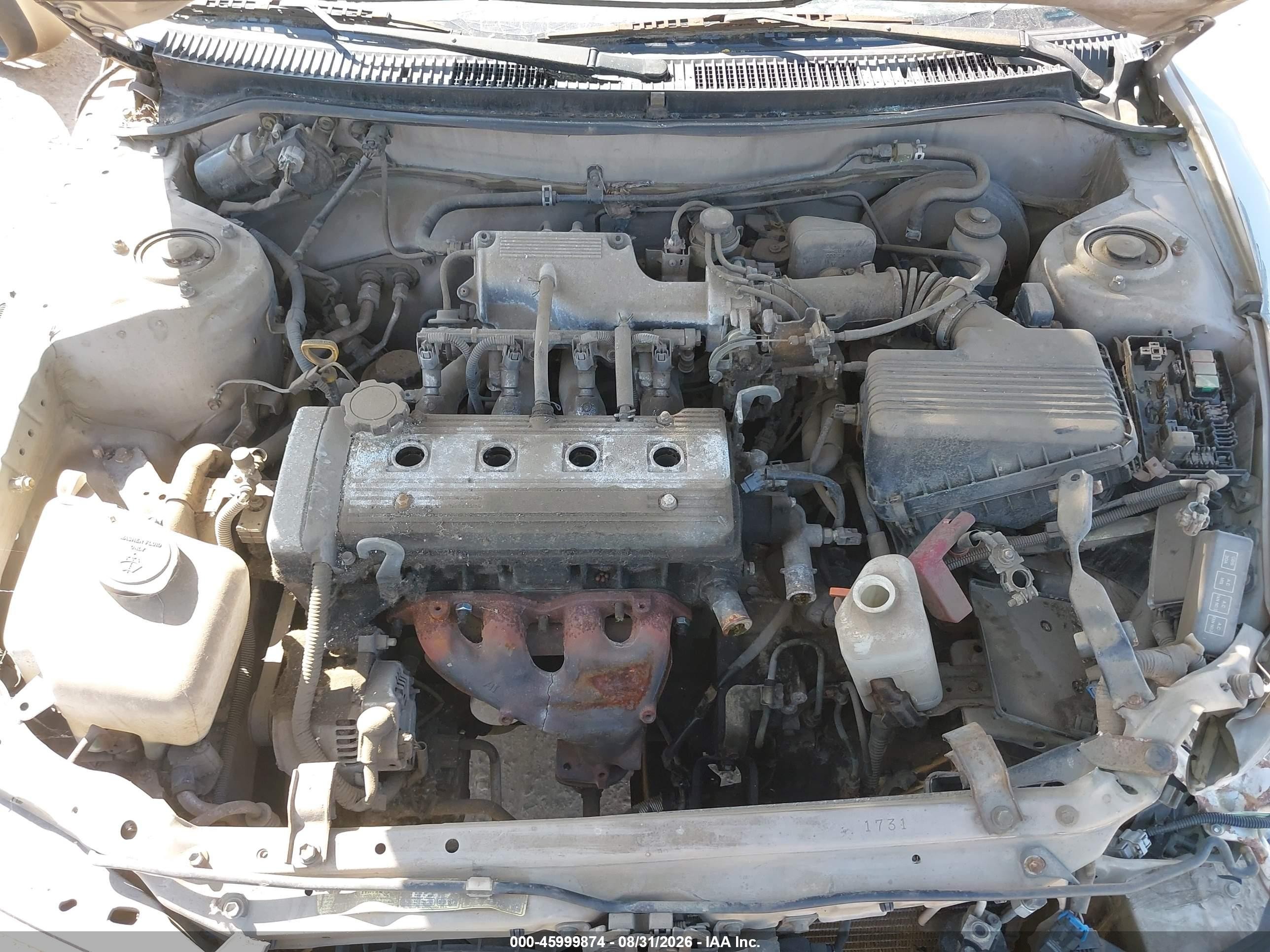1997 Toyota Corolla Std Silver vin: 1NXBA02EXVZ585602