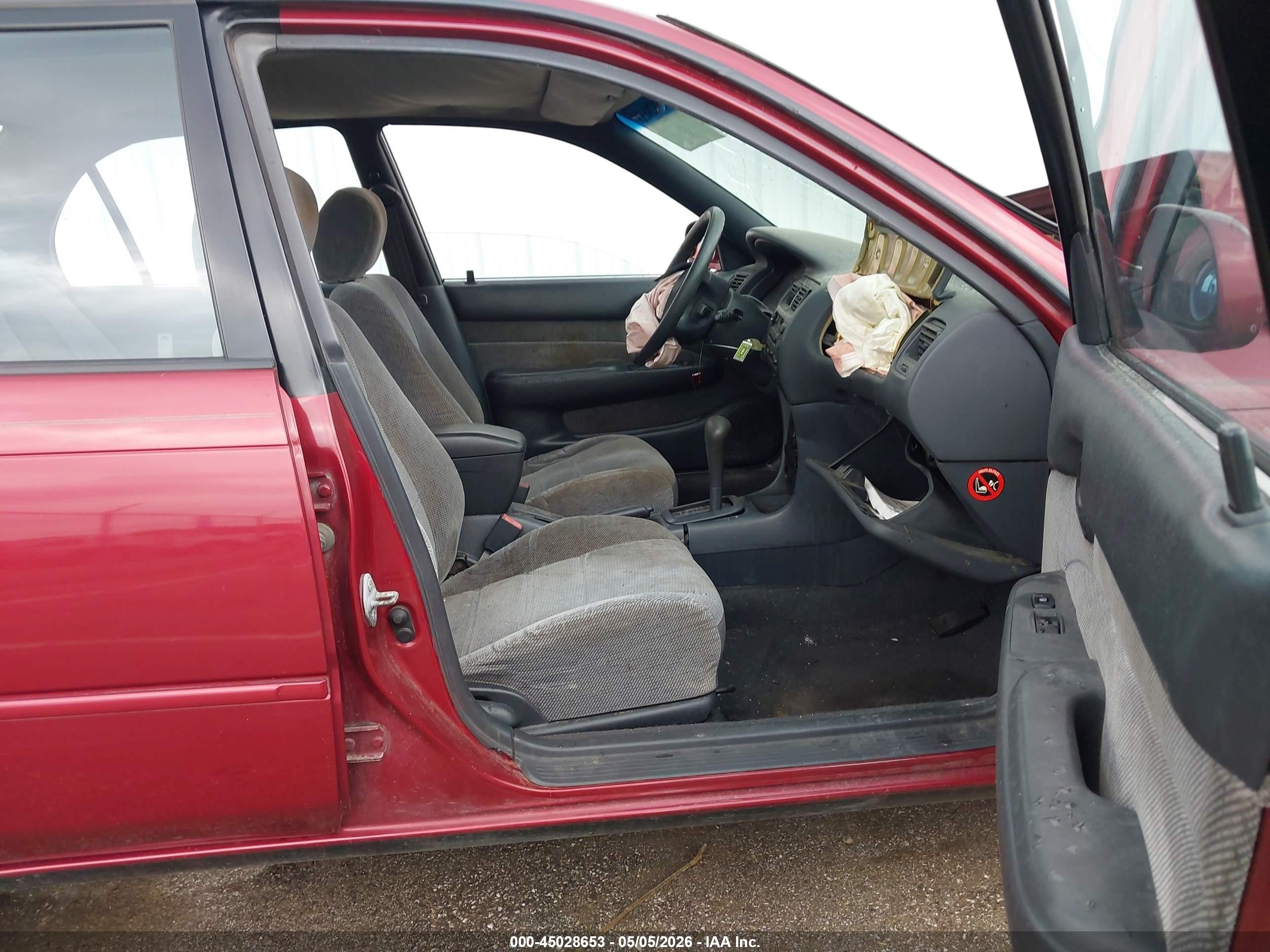 1996 Toyota Corolla Dx Red vin: 1NXBB02E1TZ490338
