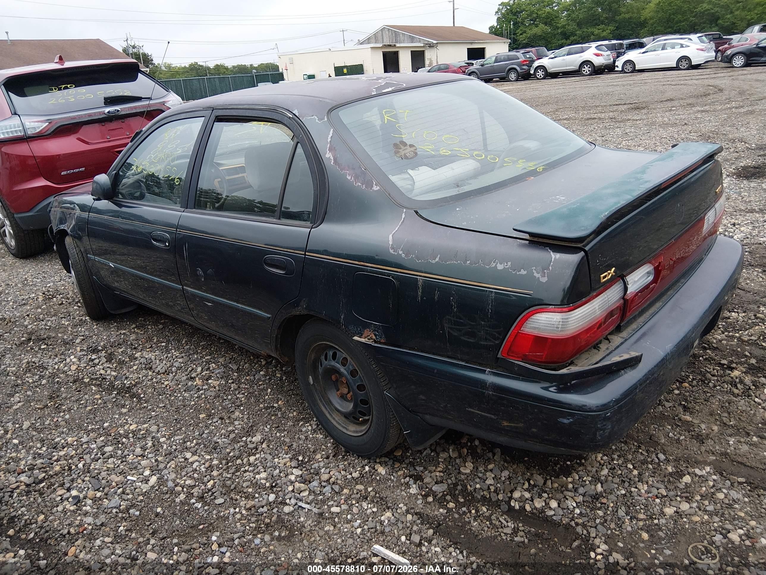 1997 Toyota Corolla Dx Green vin: 1NXBB02E2VZ585526