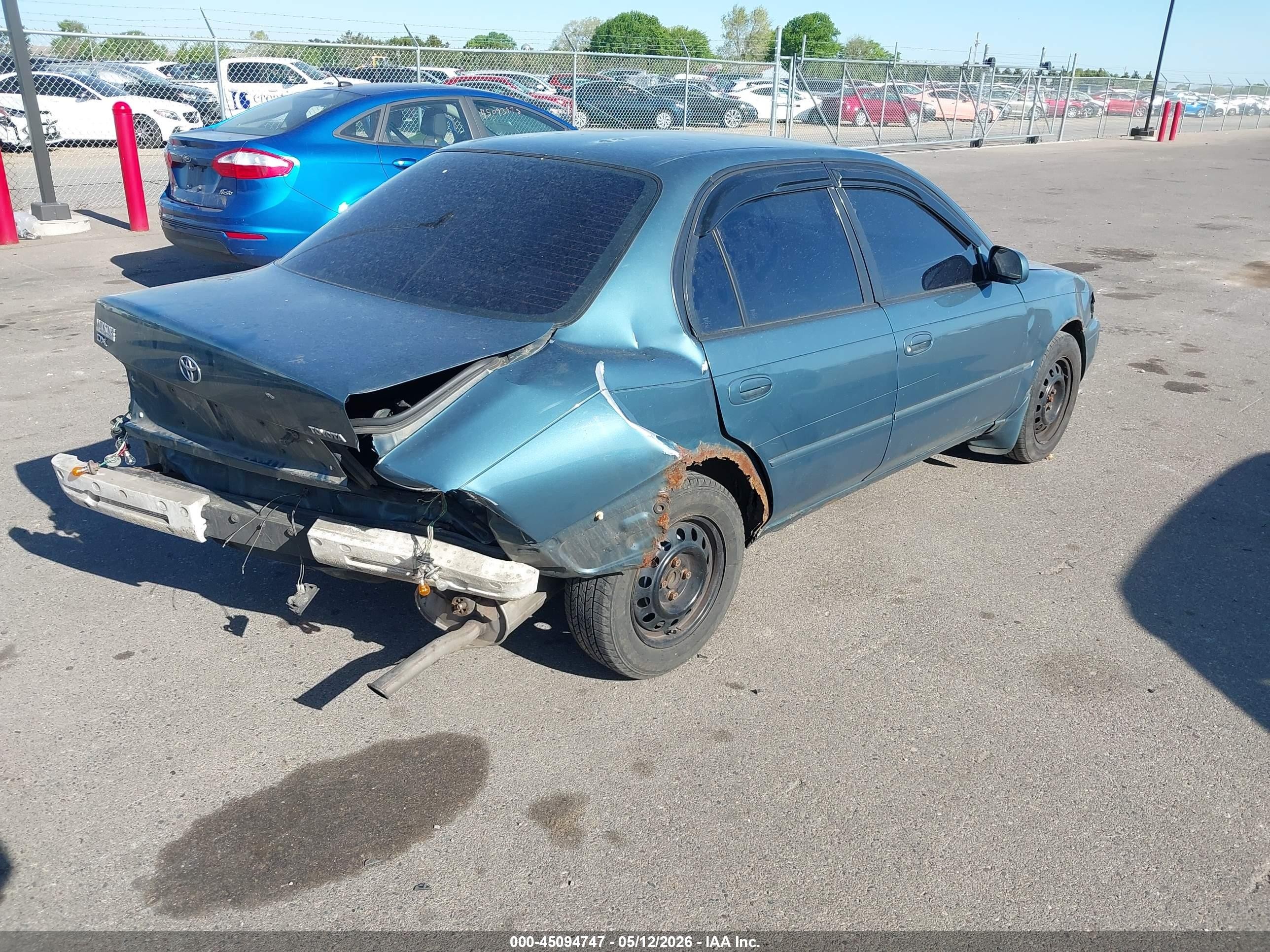 1996 Toyota Corolla Dx Blue vin: 1NXBB02E4TZ480564