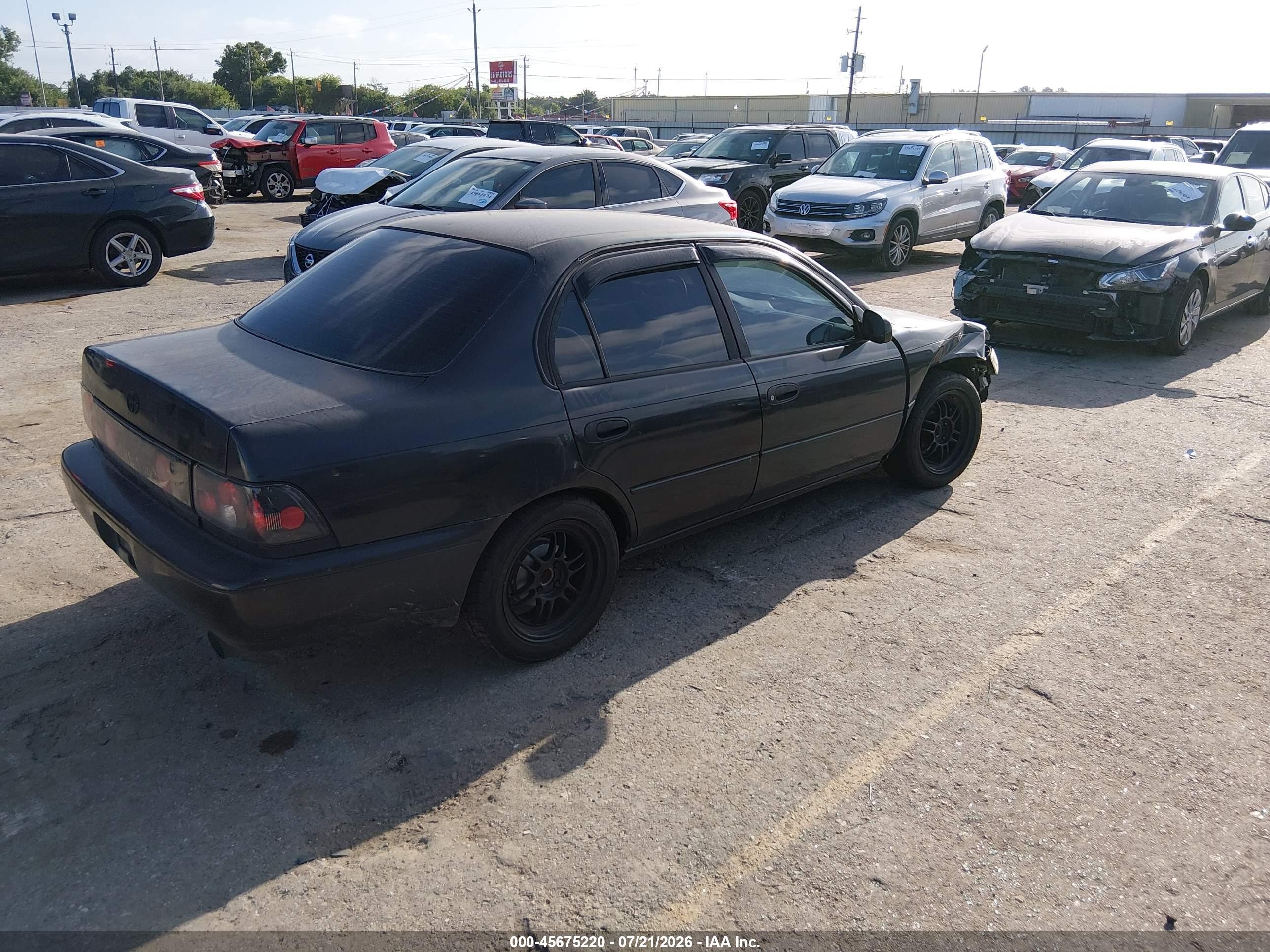 1996 Toyota Corolla Dx Black vin: 1NXBB02E6TZ367781