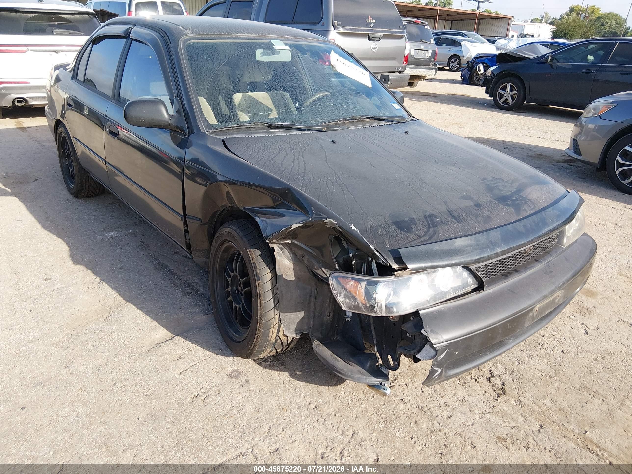 1996 Toyota Corolla Dx Black vin: 1NXBB02E6TZ367781