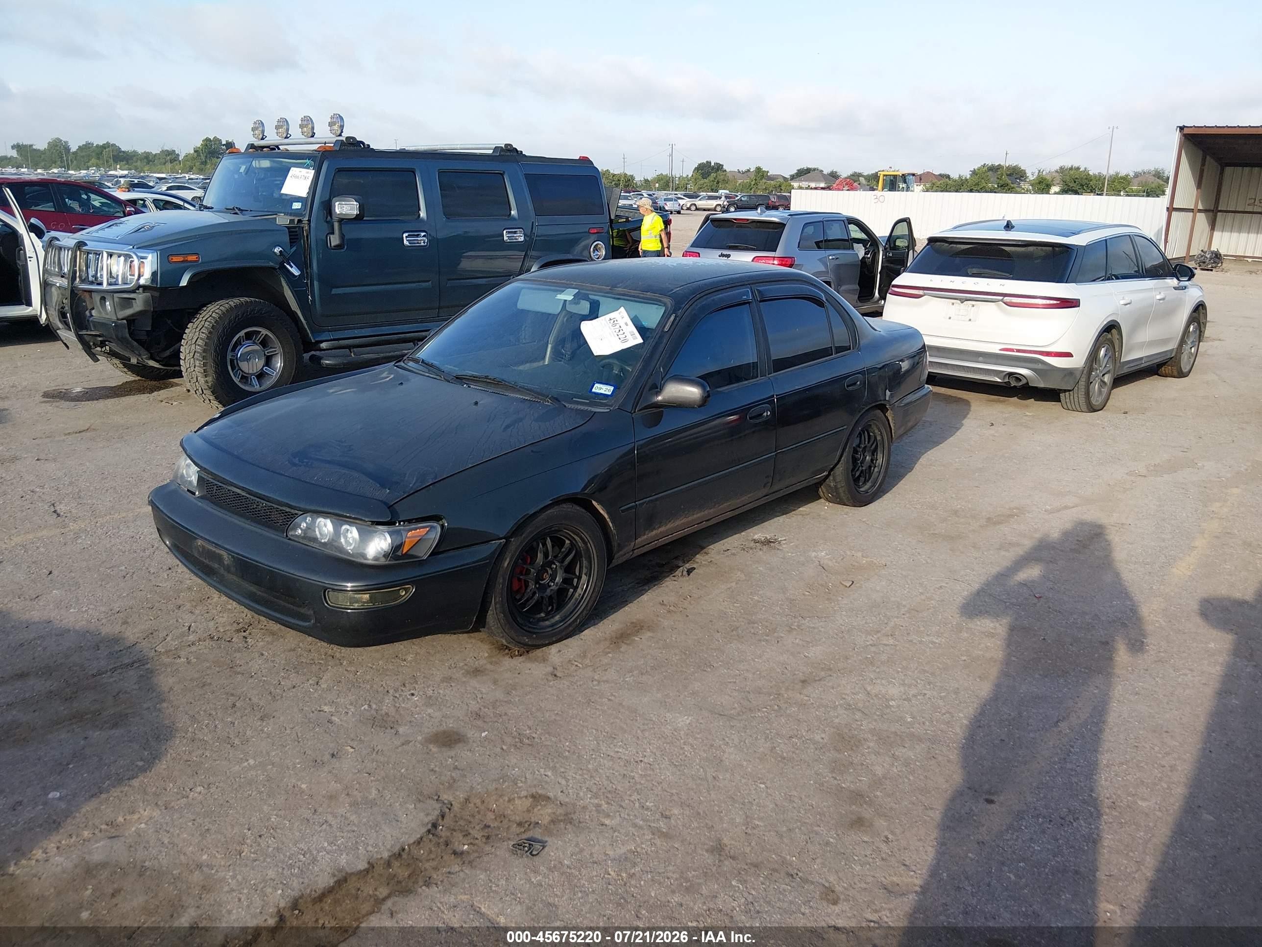 1996 Toyota Corolla Dx Black vin: 1NXBB02E6TZ367781