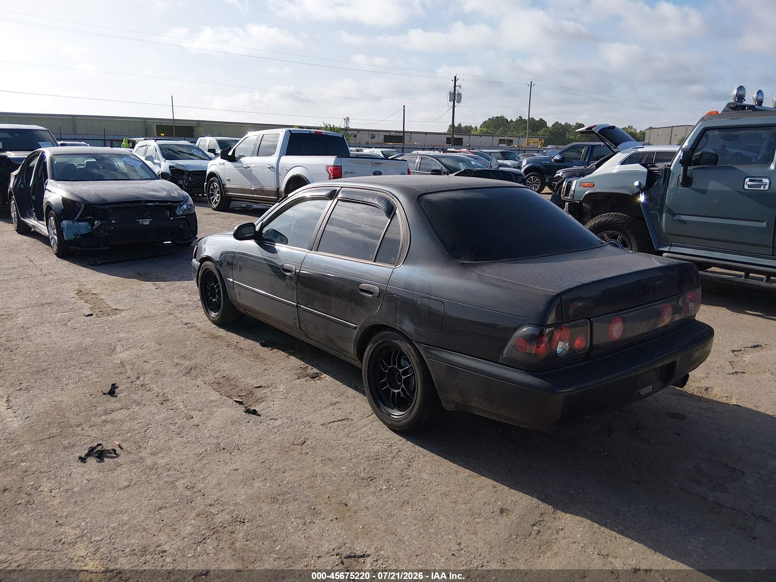 1996 Toyota Corolla Dx Black vin: 1NXBB02E6TZ367781