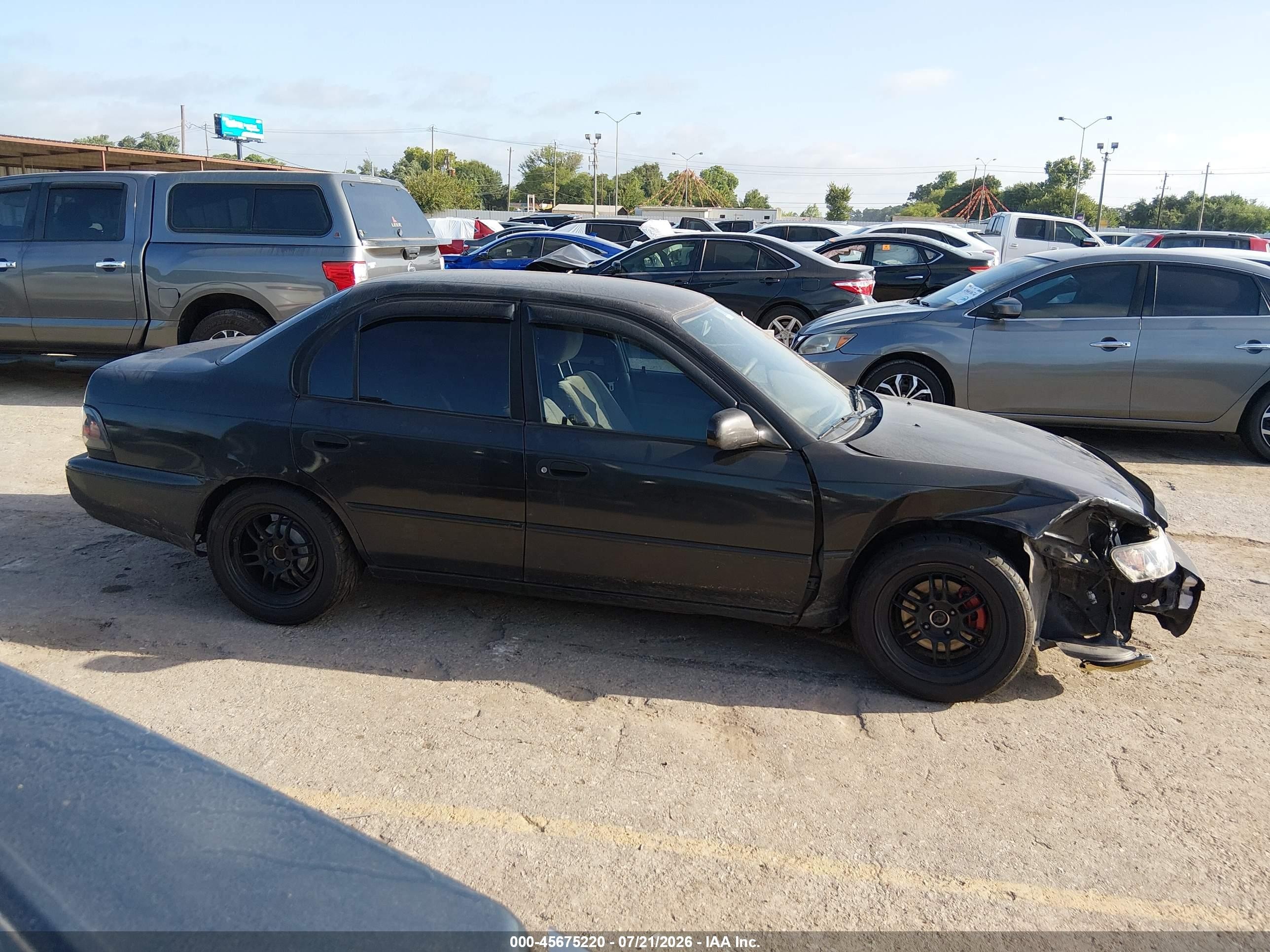 1996 Toyota Corolla Dx Black vin: 1NXBB02E6TZ367781