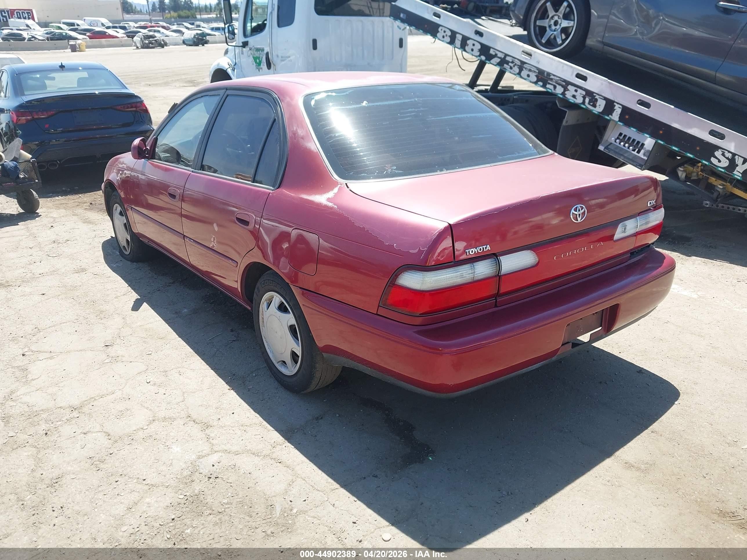 1996 Toyota Corolla Dx Red vin: 1NXBB02E6TZ462258