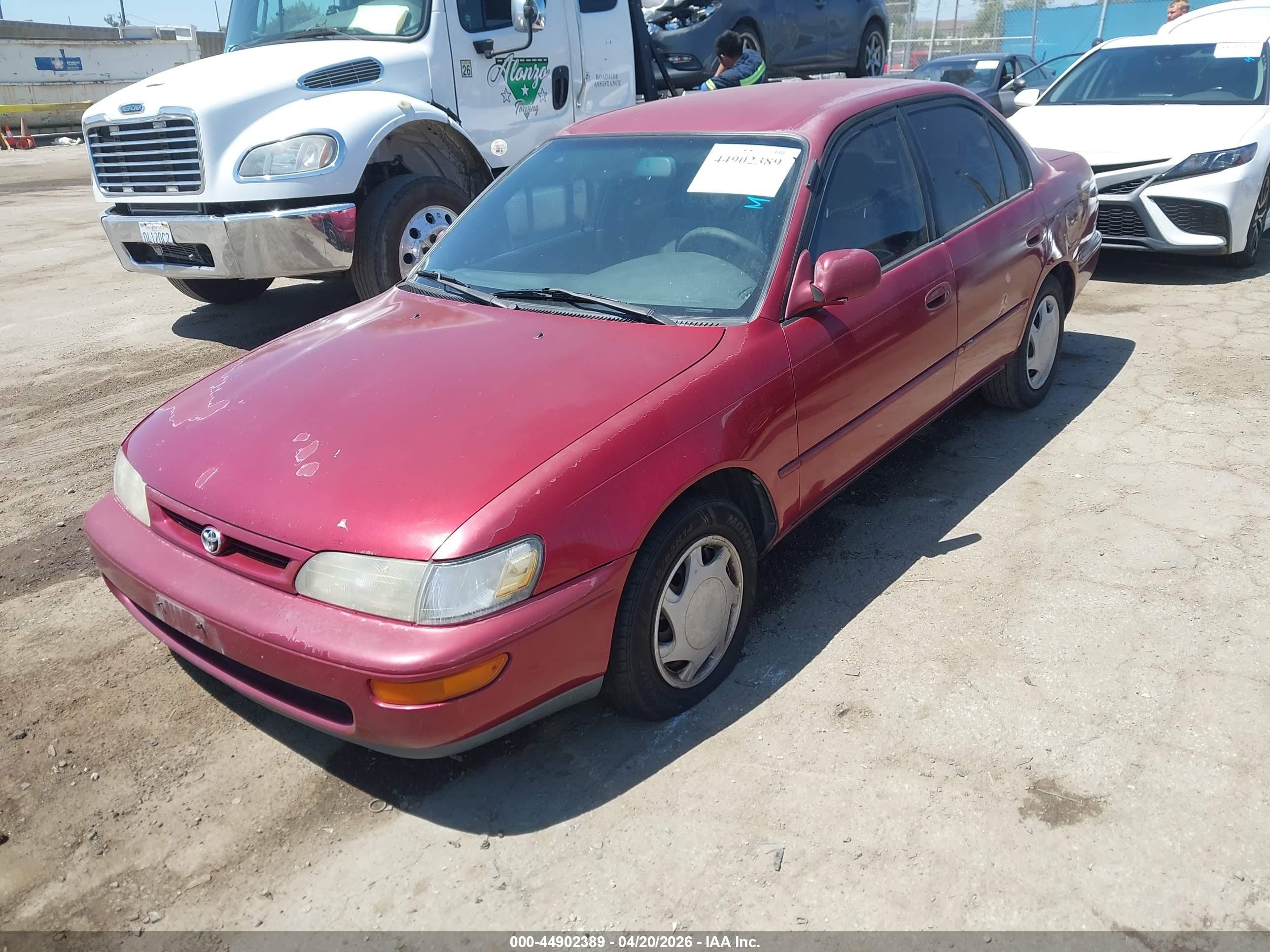 1996 Toyota Corolla Dx Red vin: 1NXBB02E6TZ462258