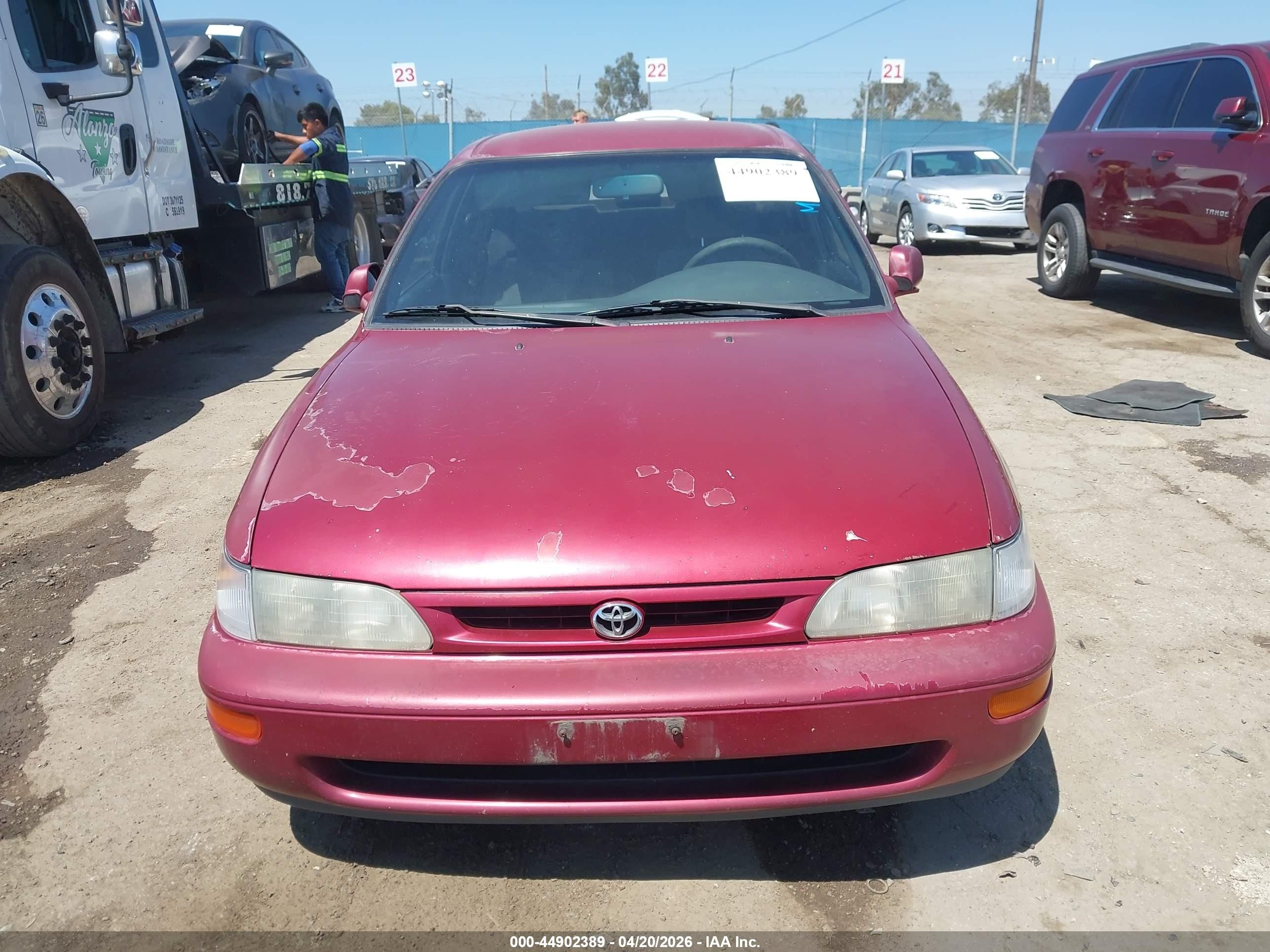 1996 Toyota Corolla Dx Red vin: 1NXBB02E6TZ462258