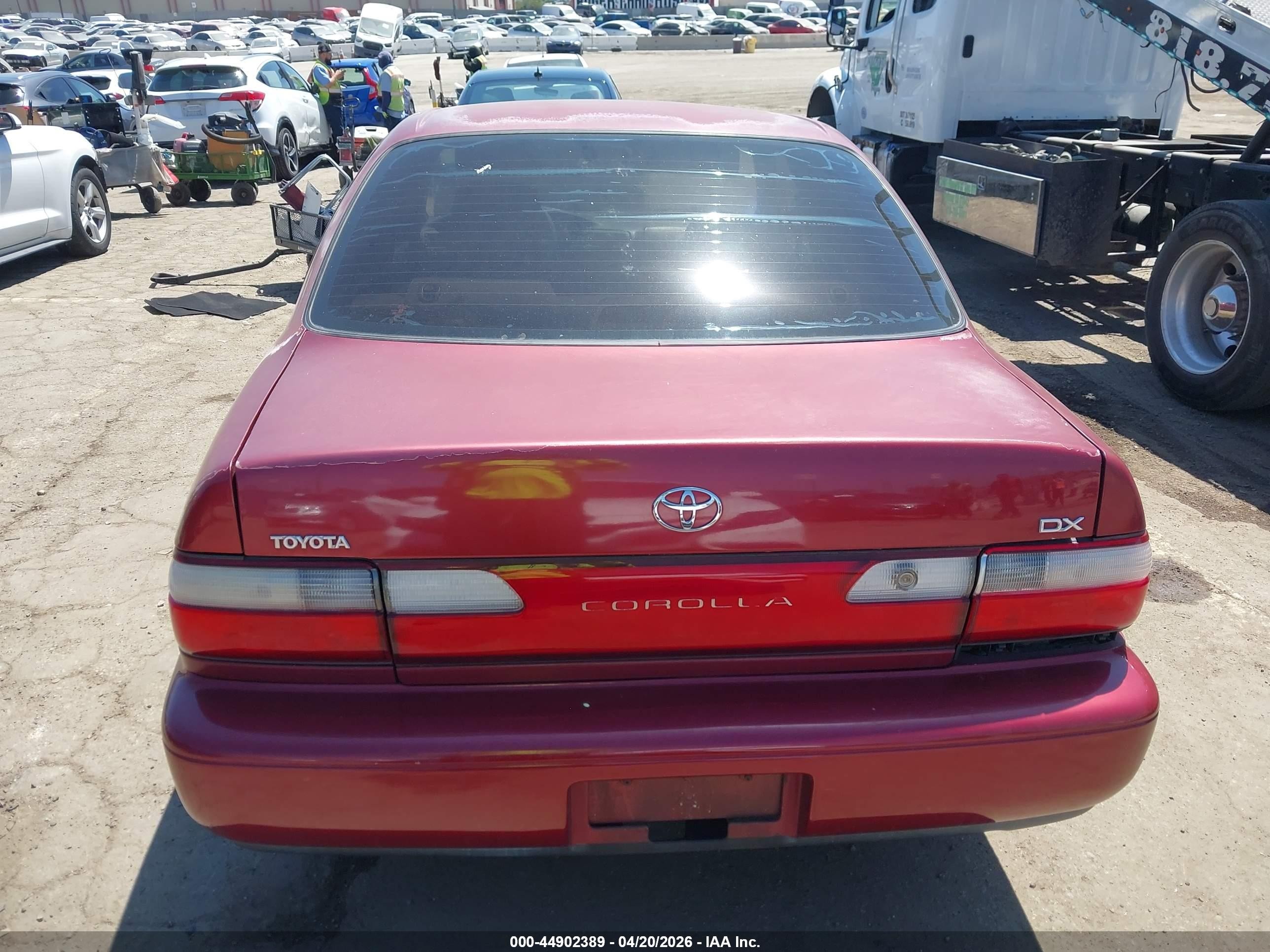 1996 Toyota Corolla Dx Red vin: 1NXBB02E6TZ462258