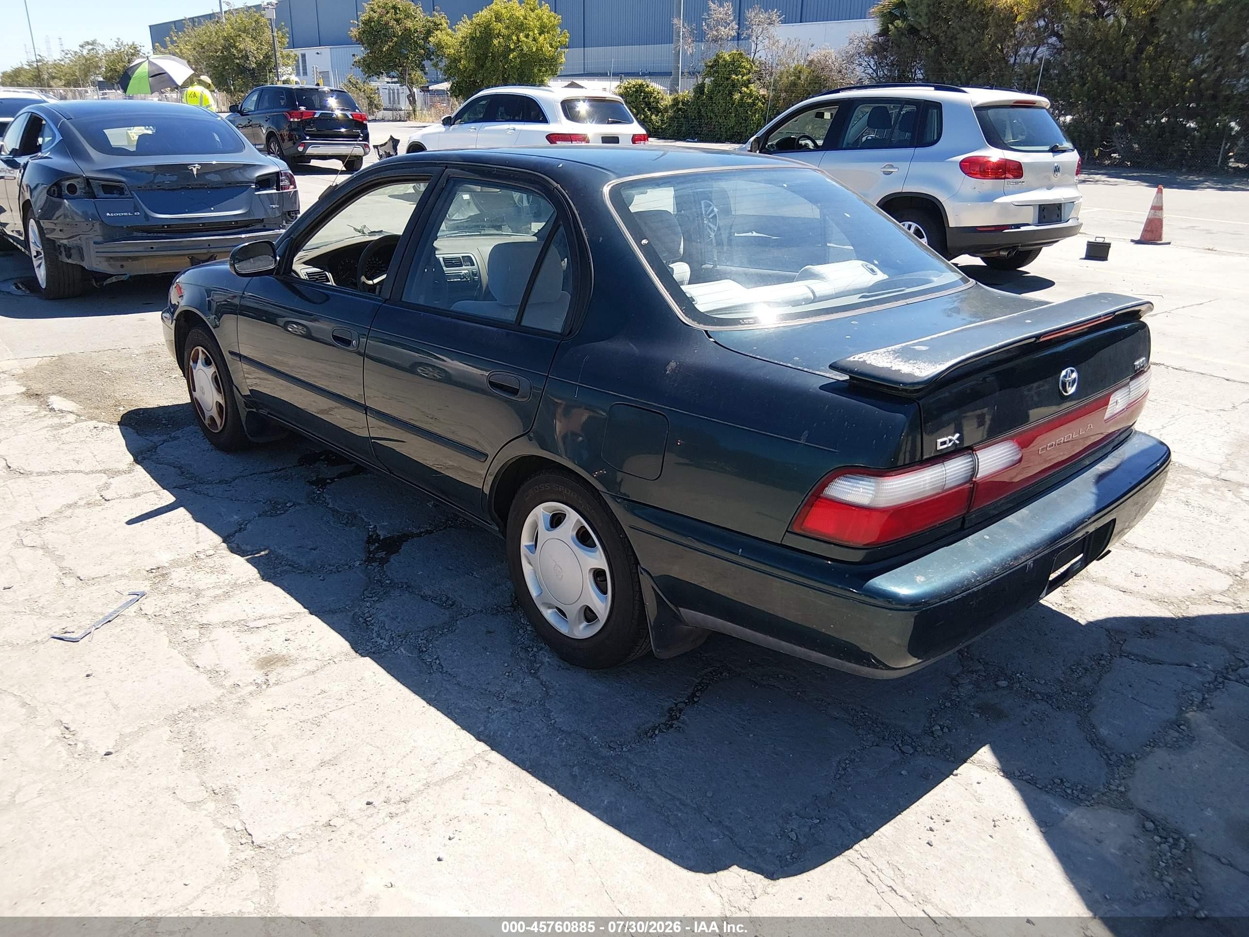 1996 Toyota Corolla Dx Green vin: 1NXBB02E6TZ496698