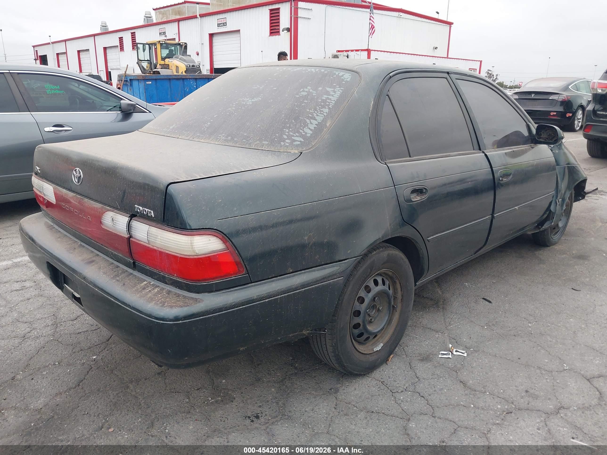1997 Toyota Corolla Dx Green vin: 1NXBB02E7VZ521952