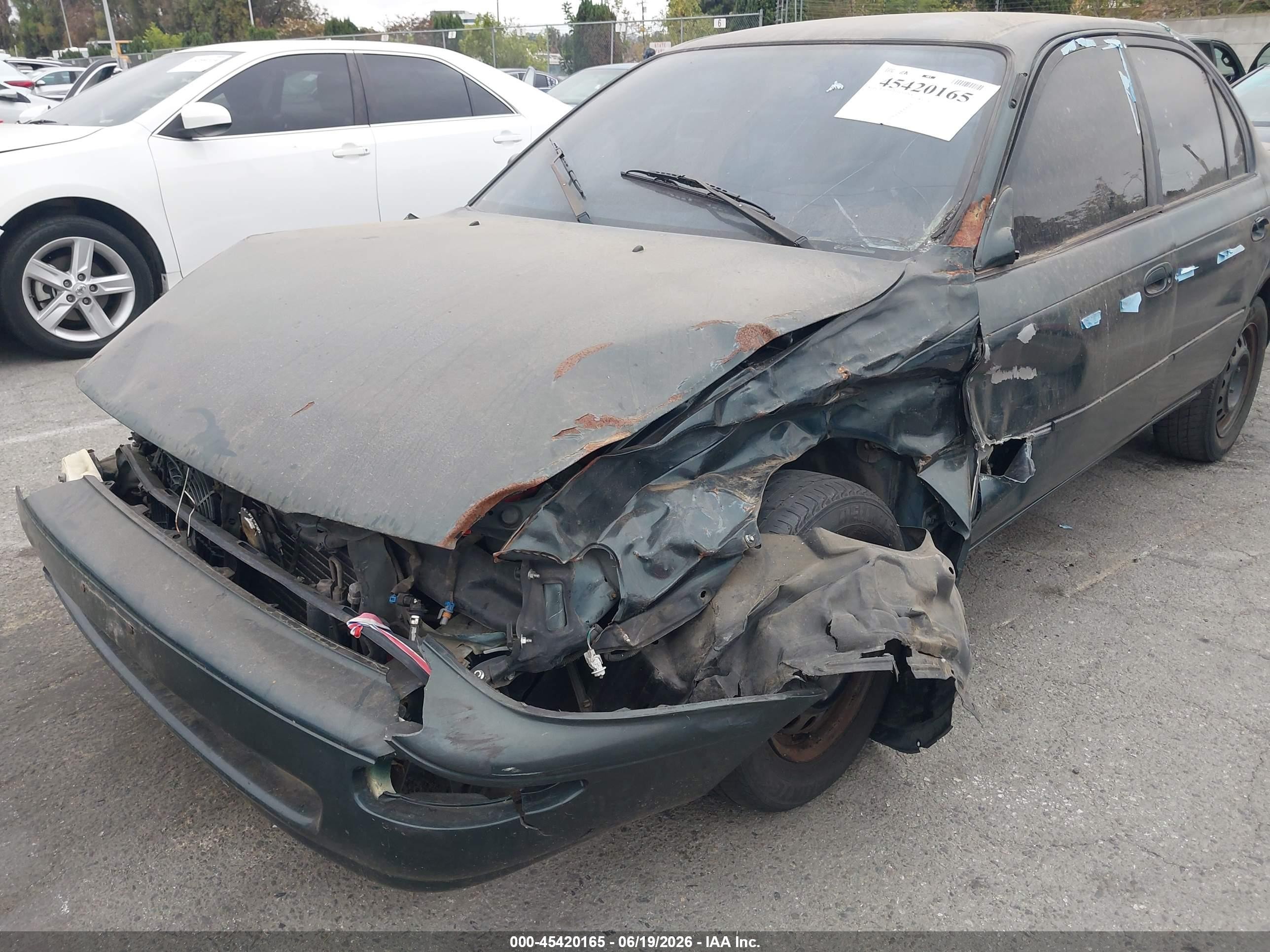 1997 Toyota Corolla Dx Green vin: 1NXBB02E7VZ521952