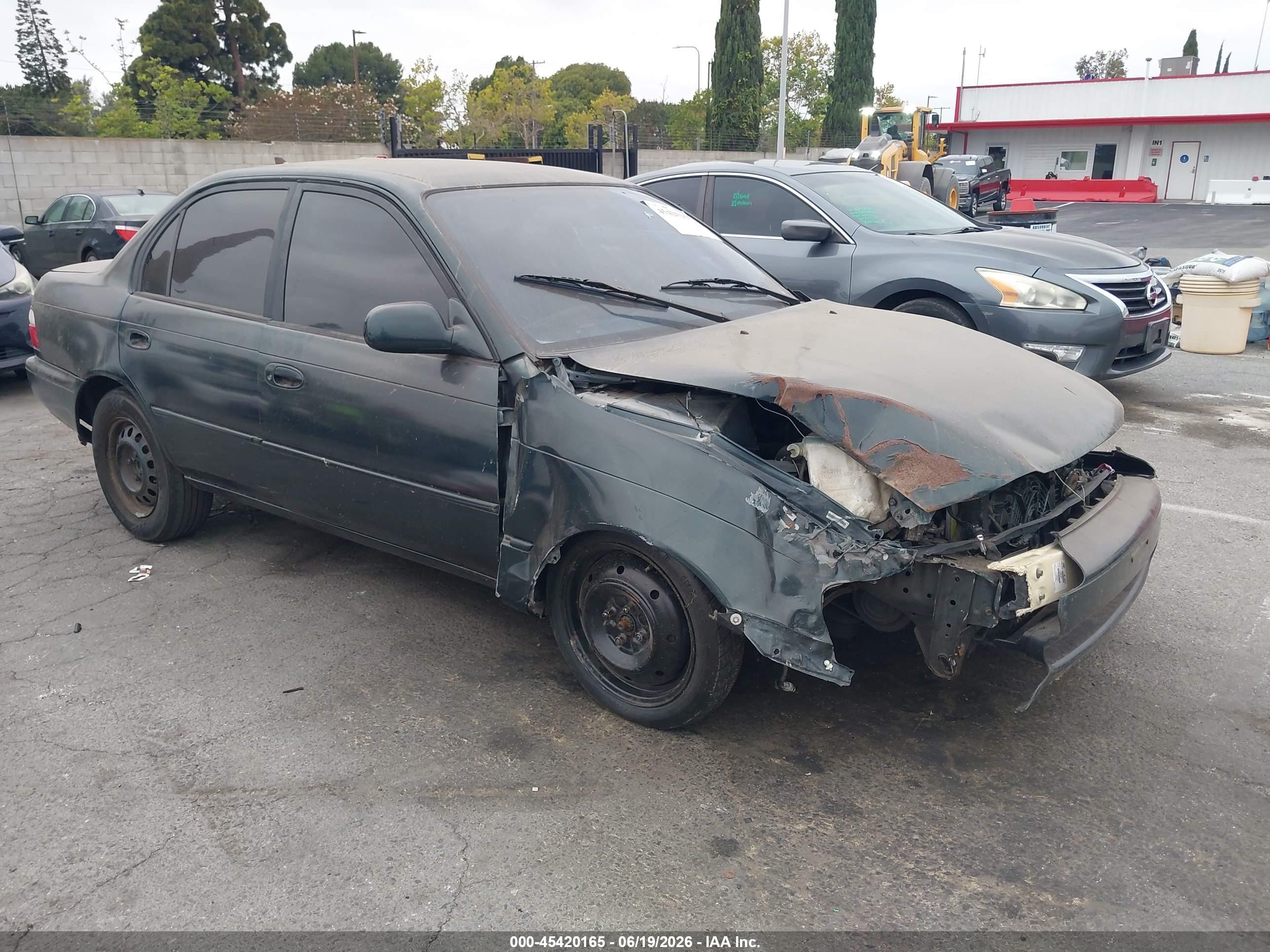 1997 Toyota Corolla Dx Green vin: 1NXBB02E7VZ521952