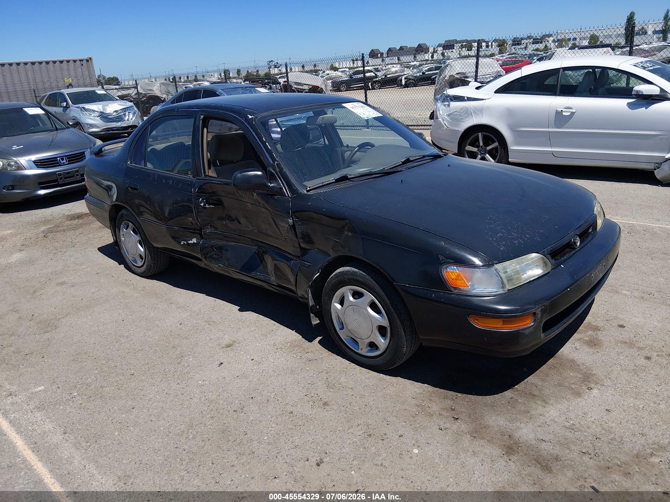 1997 Toyota Corolla Dx Black vin: 1NXBB02E9VZ596278