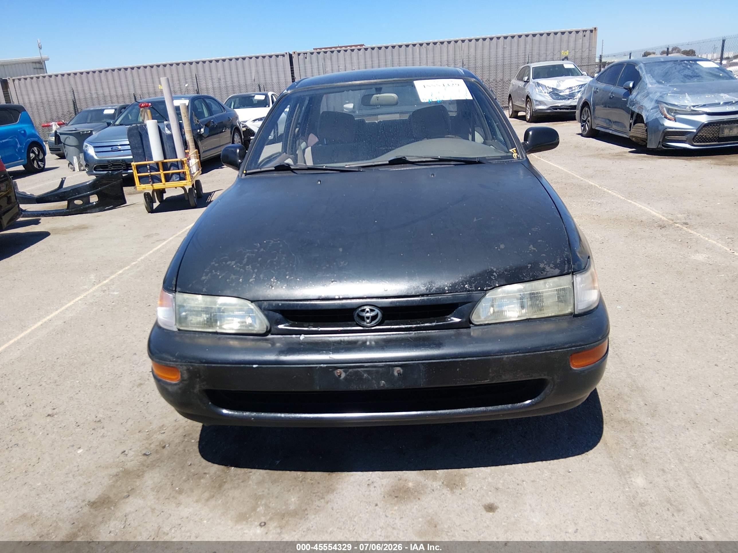 1997 Toyota Corolla Dx Black vin: 1NXBB02E9VZ596278