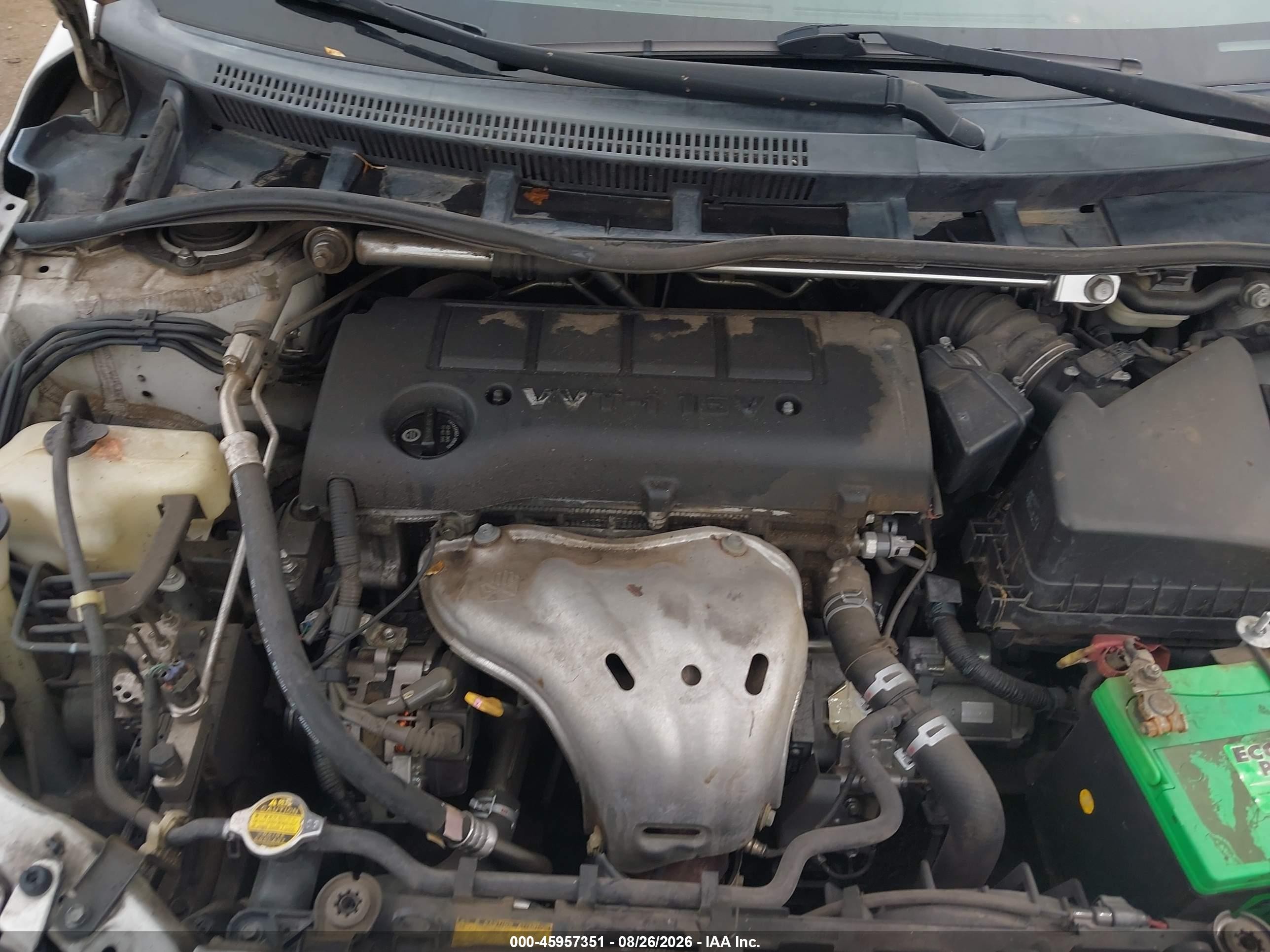 2009 Toyota Corolla Xrs White vin: 1NXBE40E09Z002488
