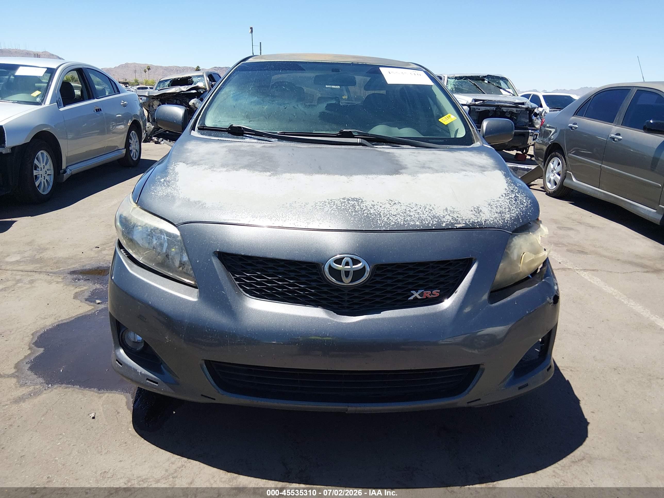 2009 Toyota Corolla Xrs Gray vin: 1NXBE40E29Z032561