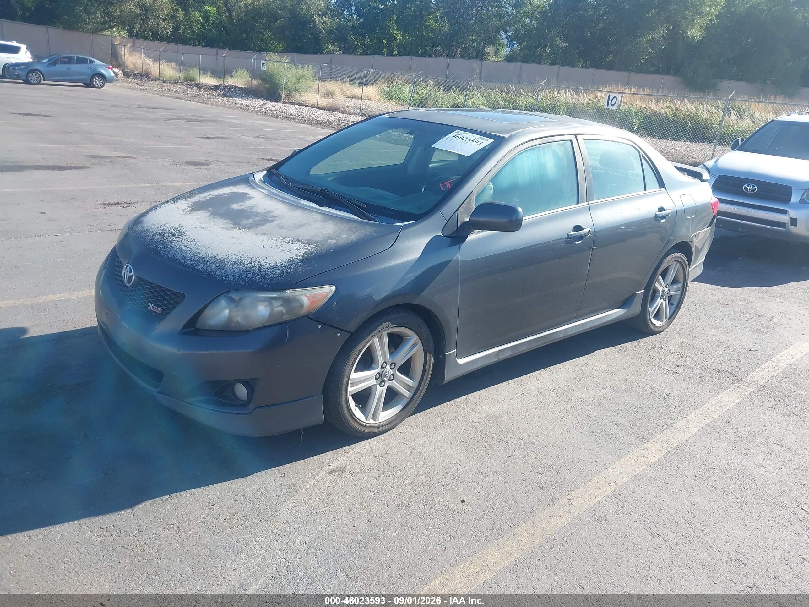 2009 Toyota Corolla Xrs Gray vin: 1NXBE40E99Z004661