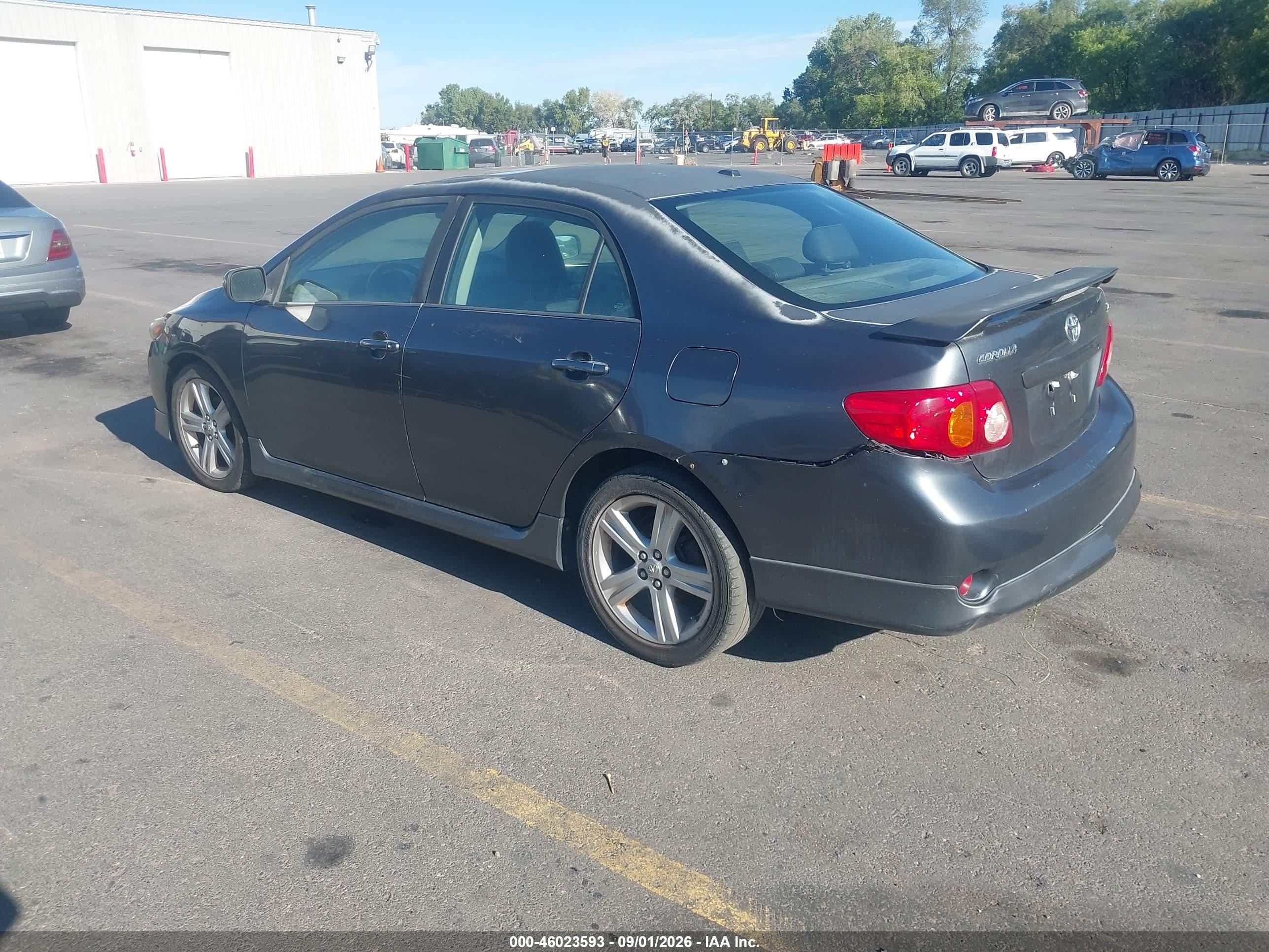2009 Toyota Corolla Xrs Gray vin: 1NXBE40E99Z004661