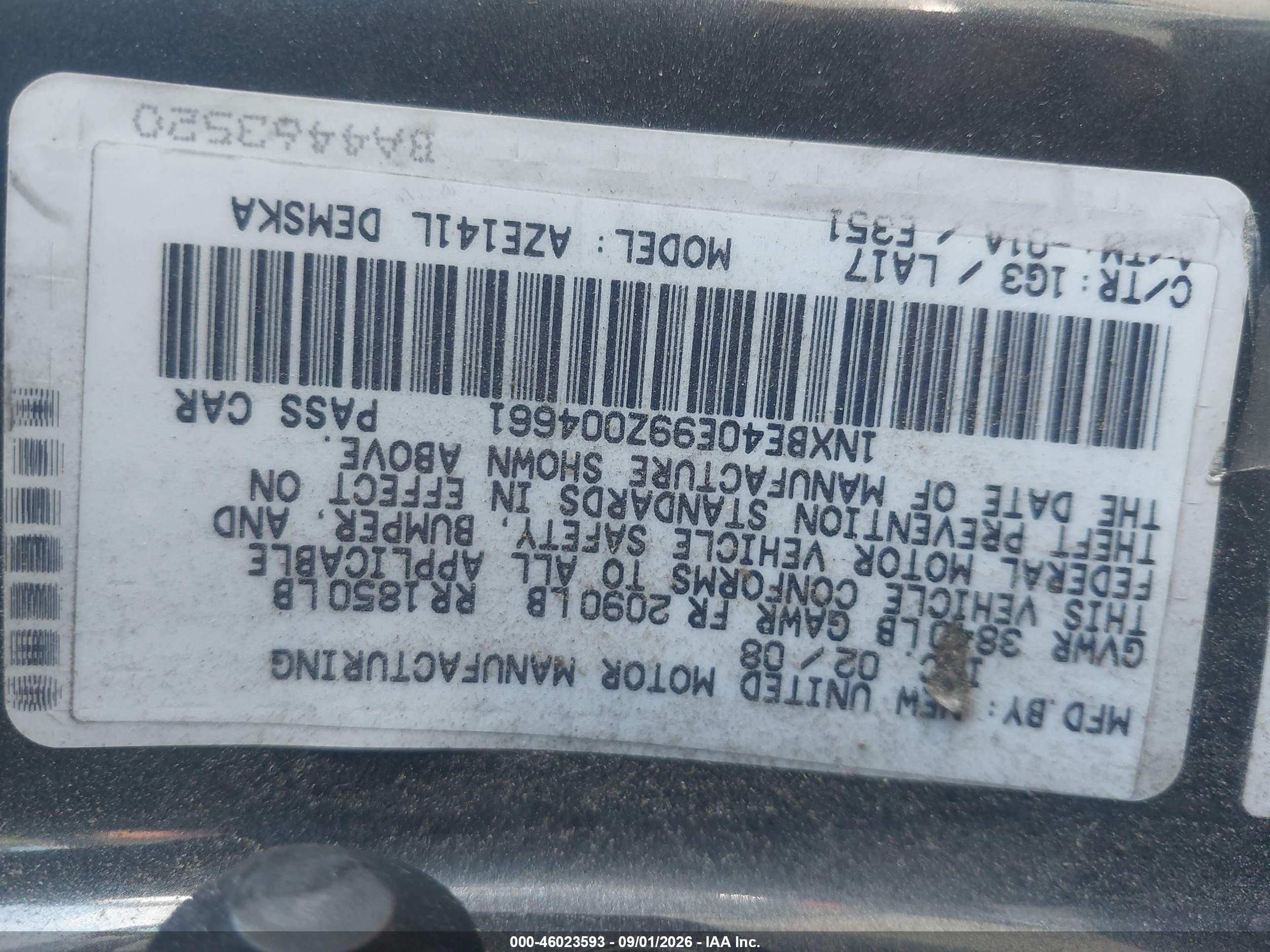 2009 Toyota Corolla Xrs Gray vin: 1NXBE40E99Z004661