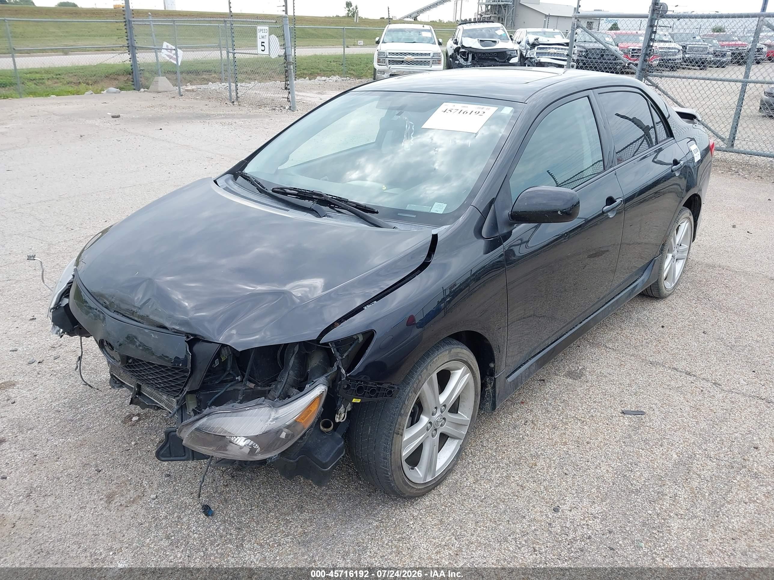 2010 Toyota Corolla Xrs Black vin: 1NXBE4EEXAZ314184