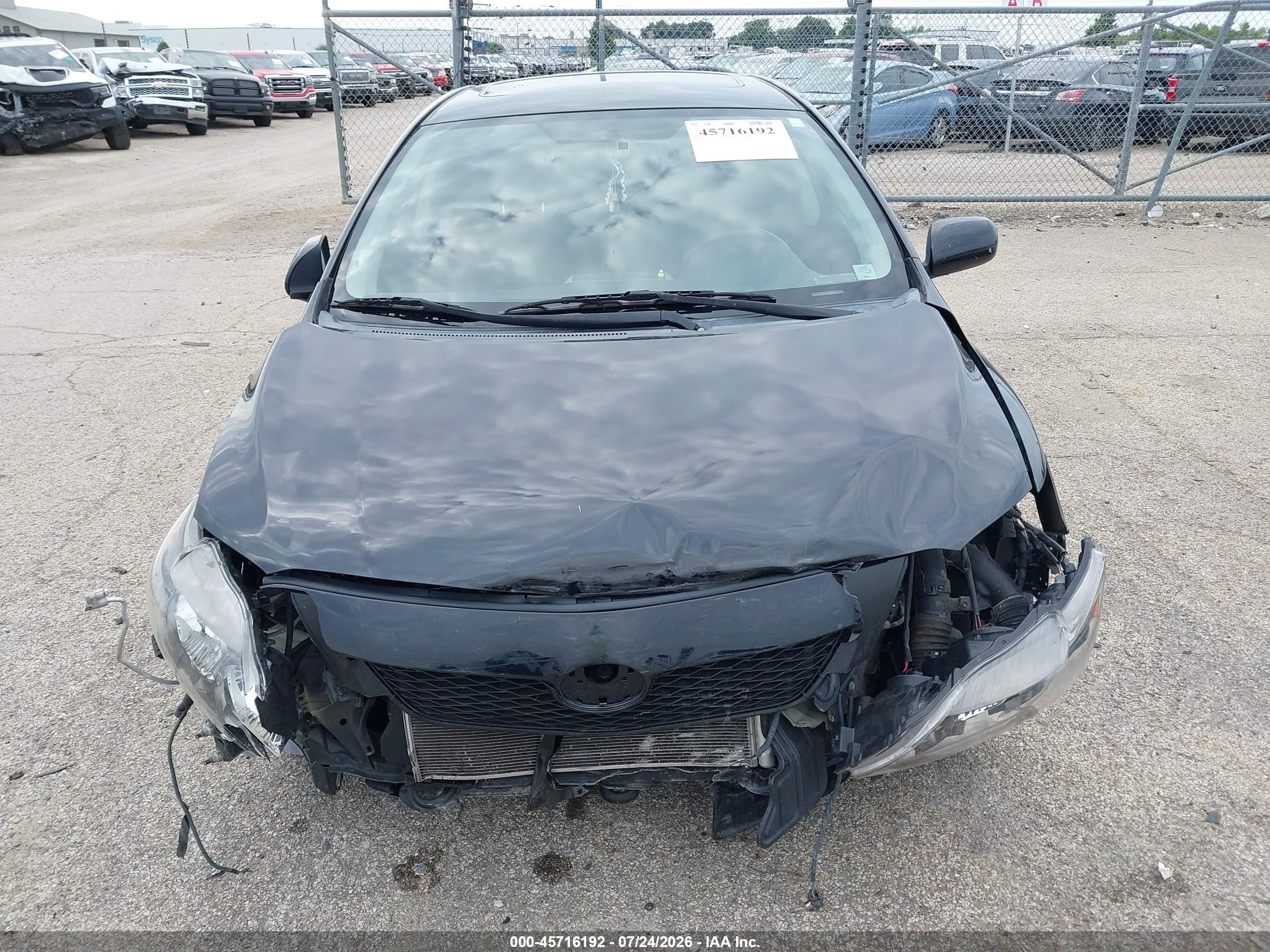 2010 Toyota Corolla Xrs Black vin: 1NXBE4EEXAZ314184