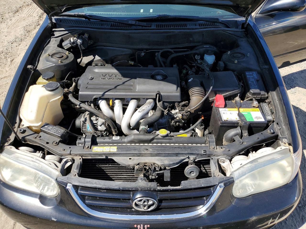 2001 Toyota Corolla S Black vin: 1NXBR12E01Z486277