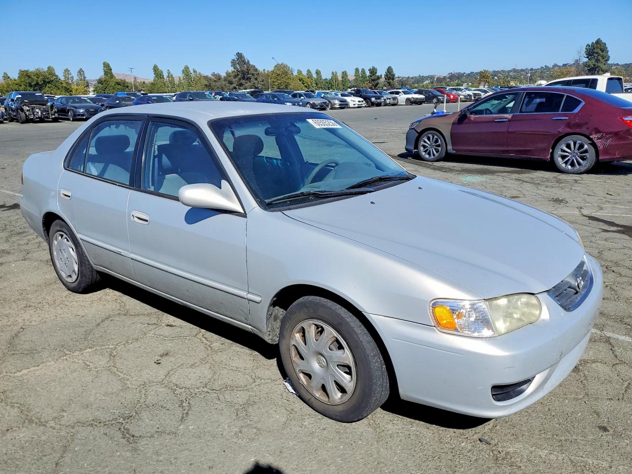 2002 Toyota Corolla Le Silver vin: 1NXBR12E02Z650791