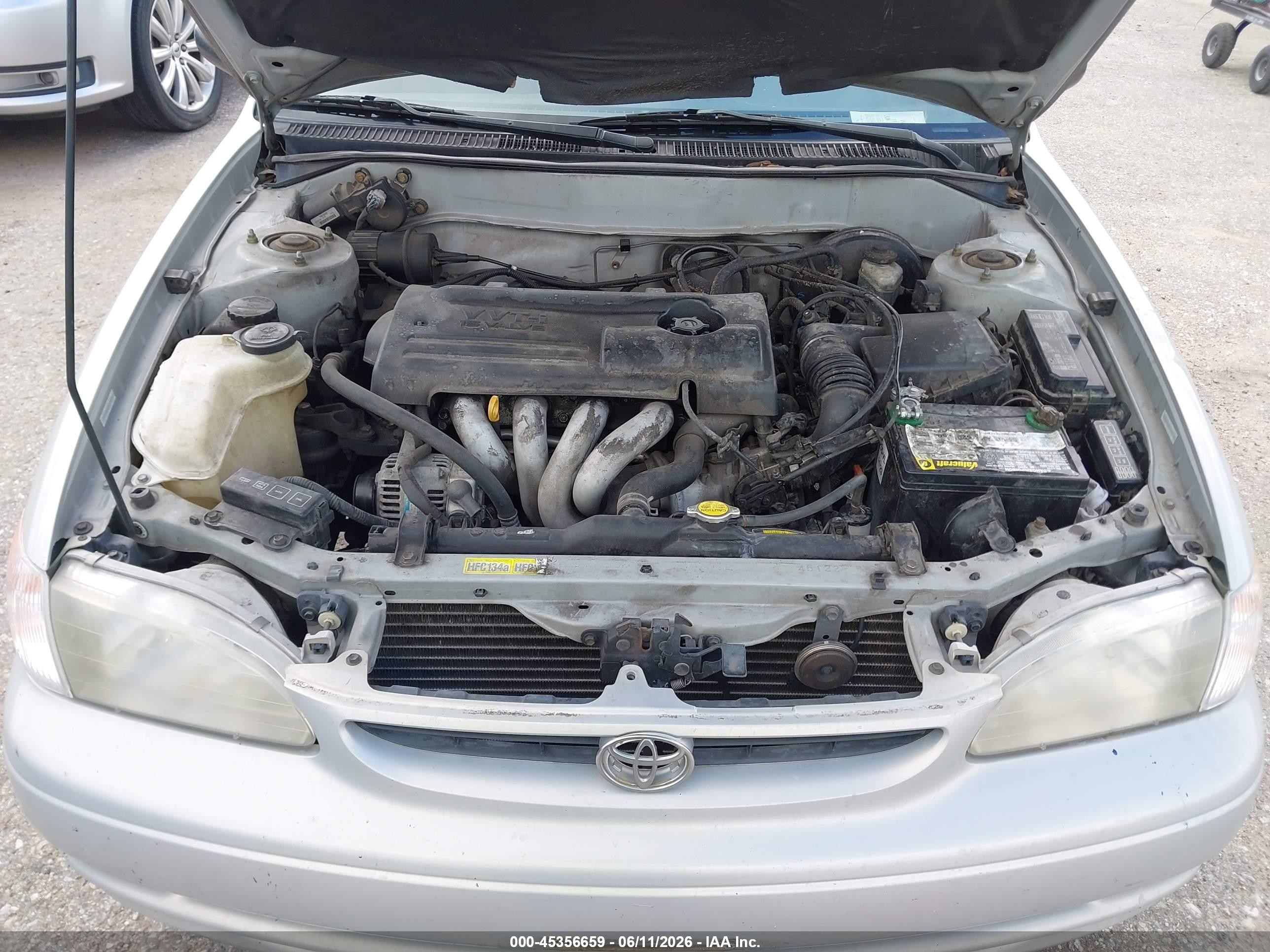 2000 Toyota Corolla Ve Silver vin: 1NXBR12E2YZ396106