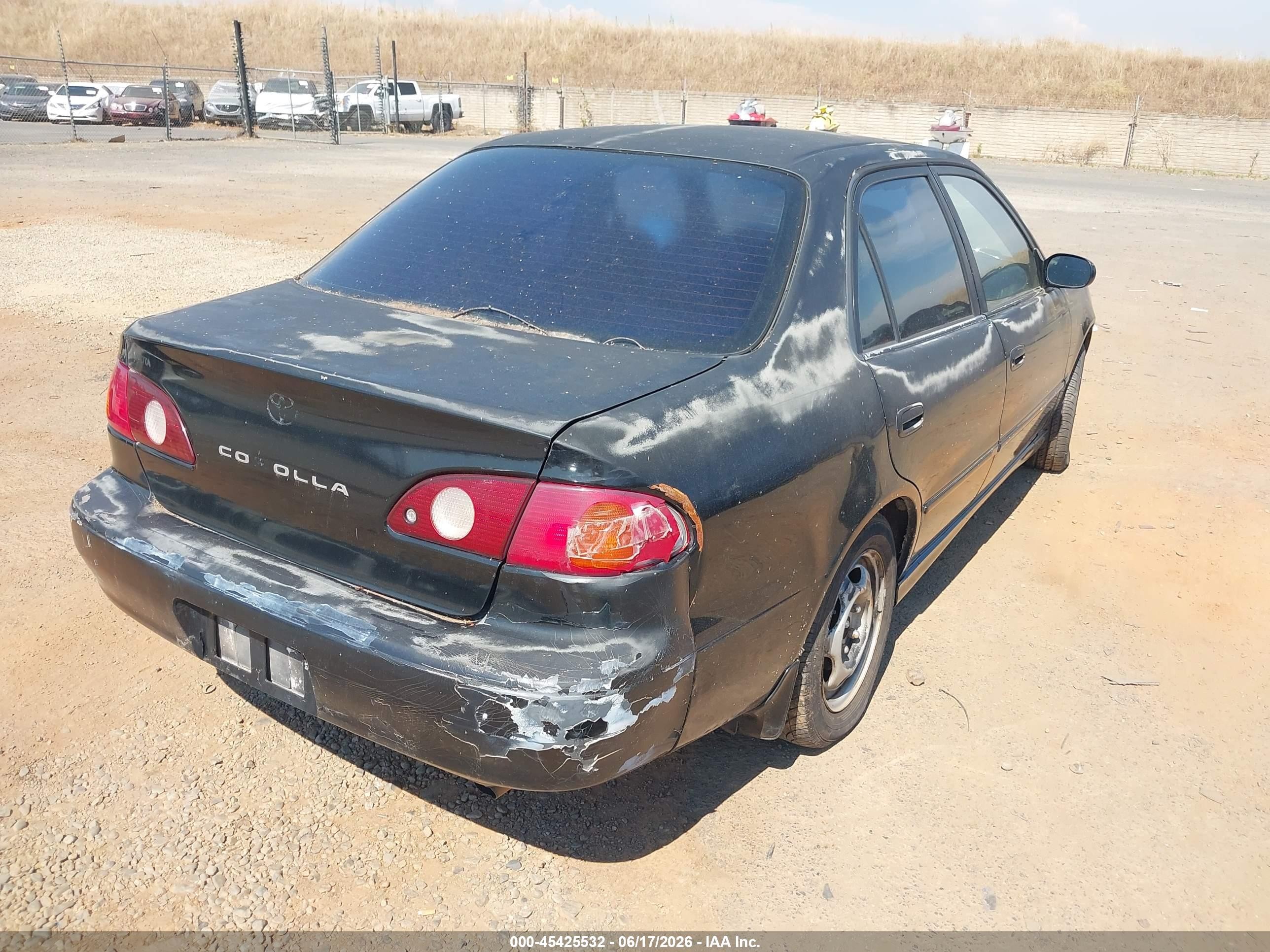 2001 Toyota Corolla S Black vin: 1NXBR12E31Z423366