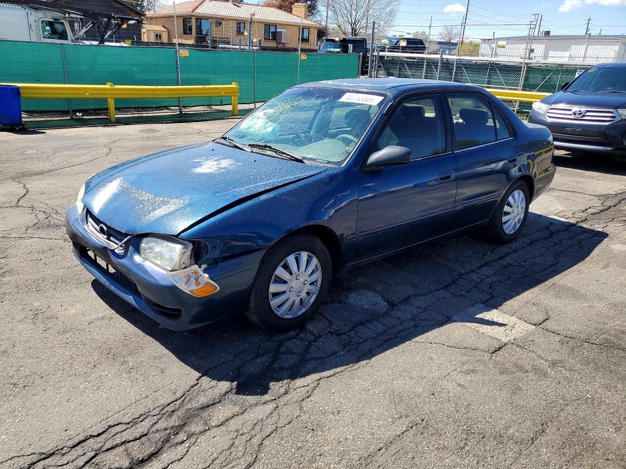 2001 Toyota Corolla Le Blue vin: 1NXBR12E31Z485169